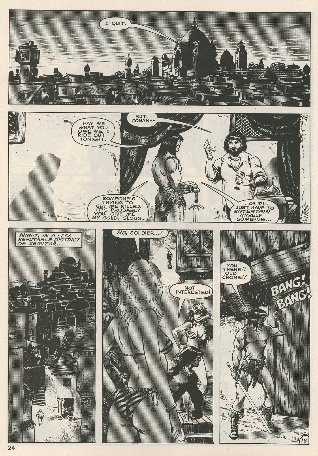 Read online The Savage Sword Of Conan comic -  Issue #125 - 24