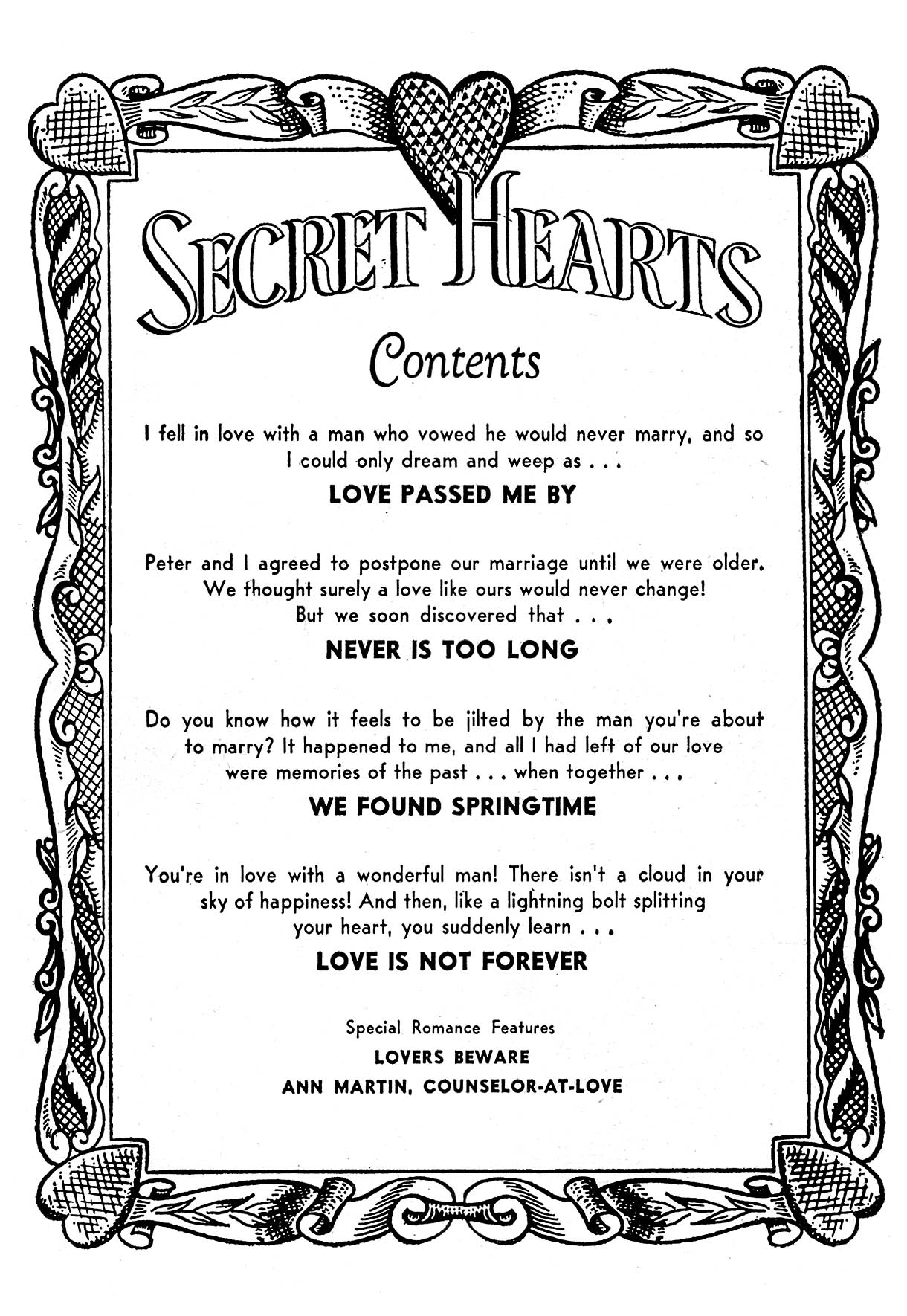 Read online Secret Hearts comic -  Issue #21 - 2