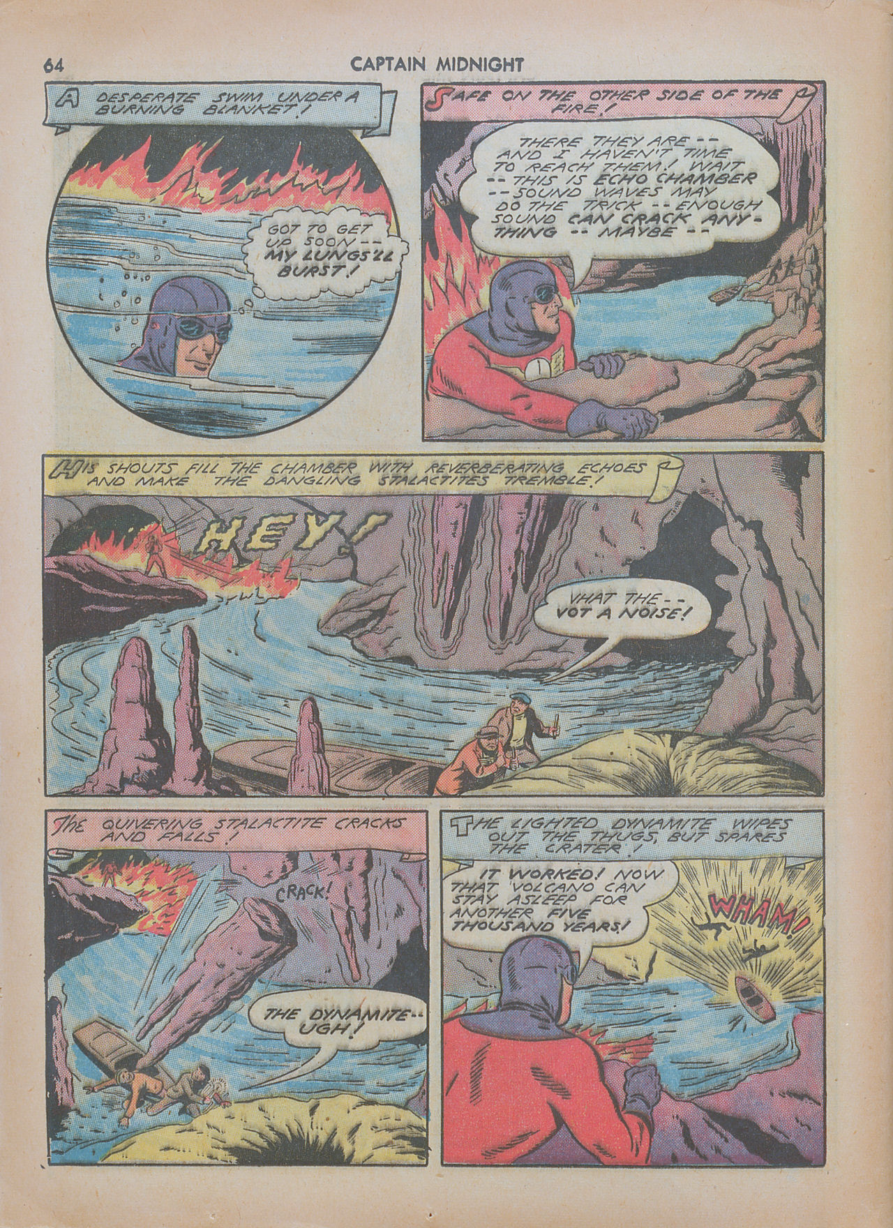Read online Captain Midnight (1942) comic -  Issue #7 - 64