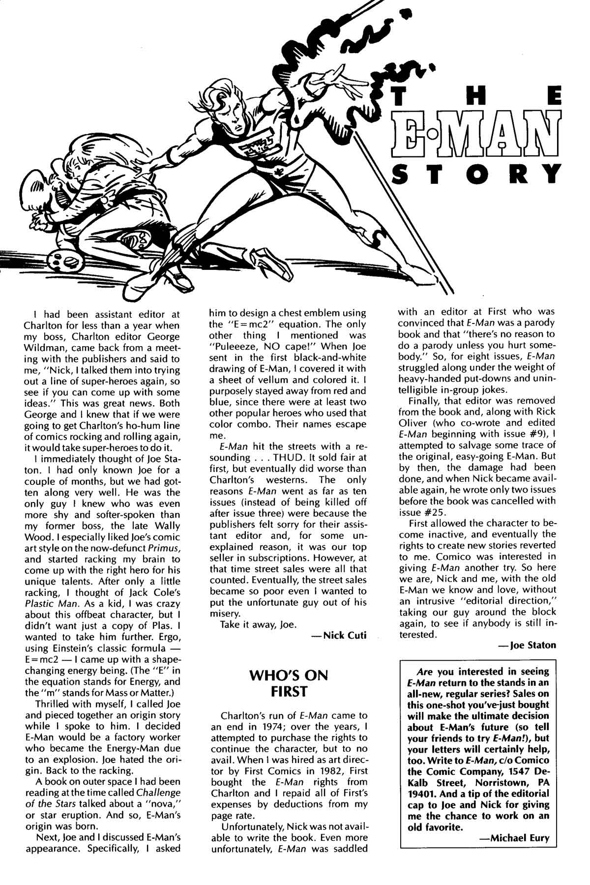 Read online E-Man (1989) comic -  Issue # _Special 1 - 36