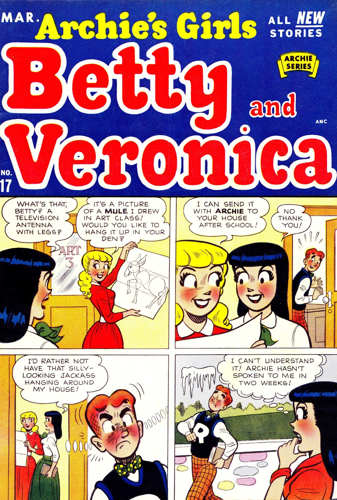 Archie's Girls Betty and Veronica issue 17 - Page 1