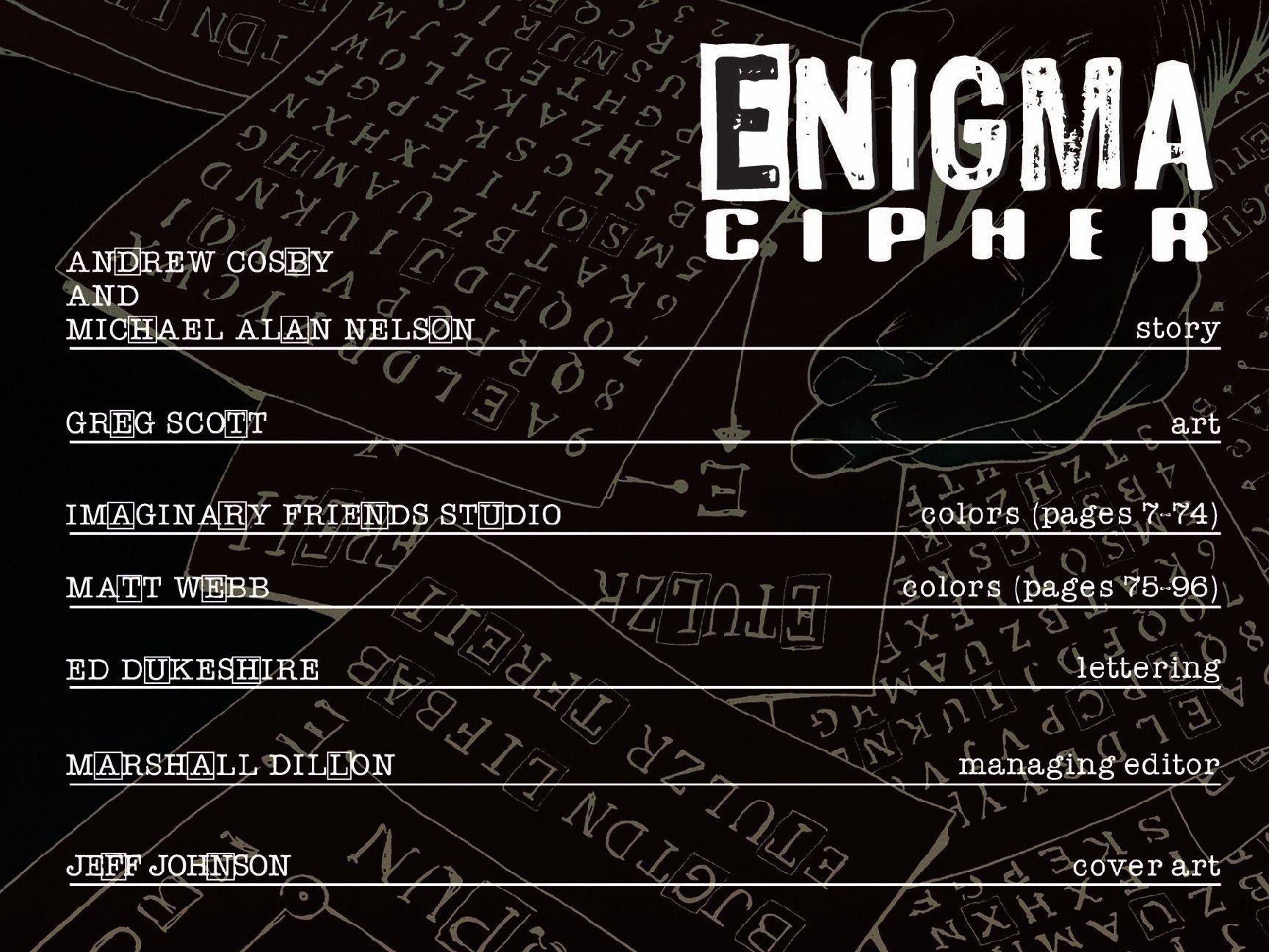 Read online Enigma Cipher comic -  Issue # TPB - 3