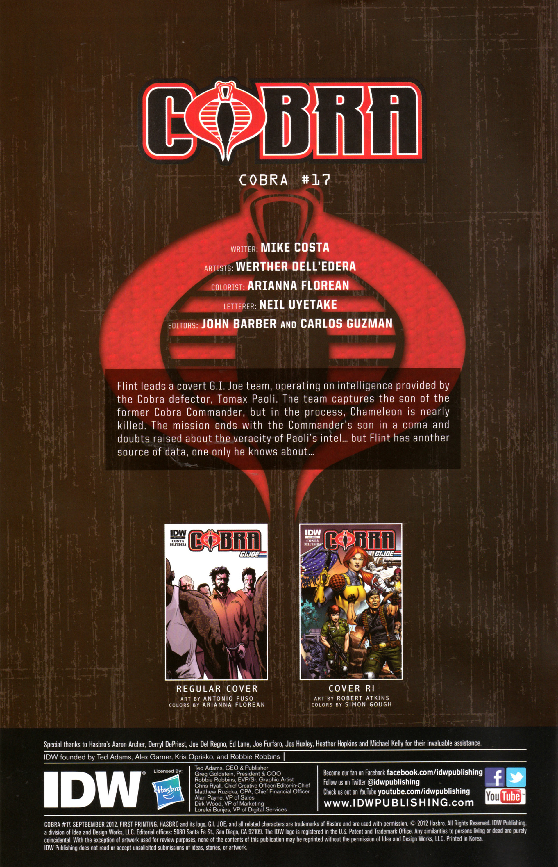 Read online G.I. Joe Cobra (2011) comic -  Issue #17 - 2