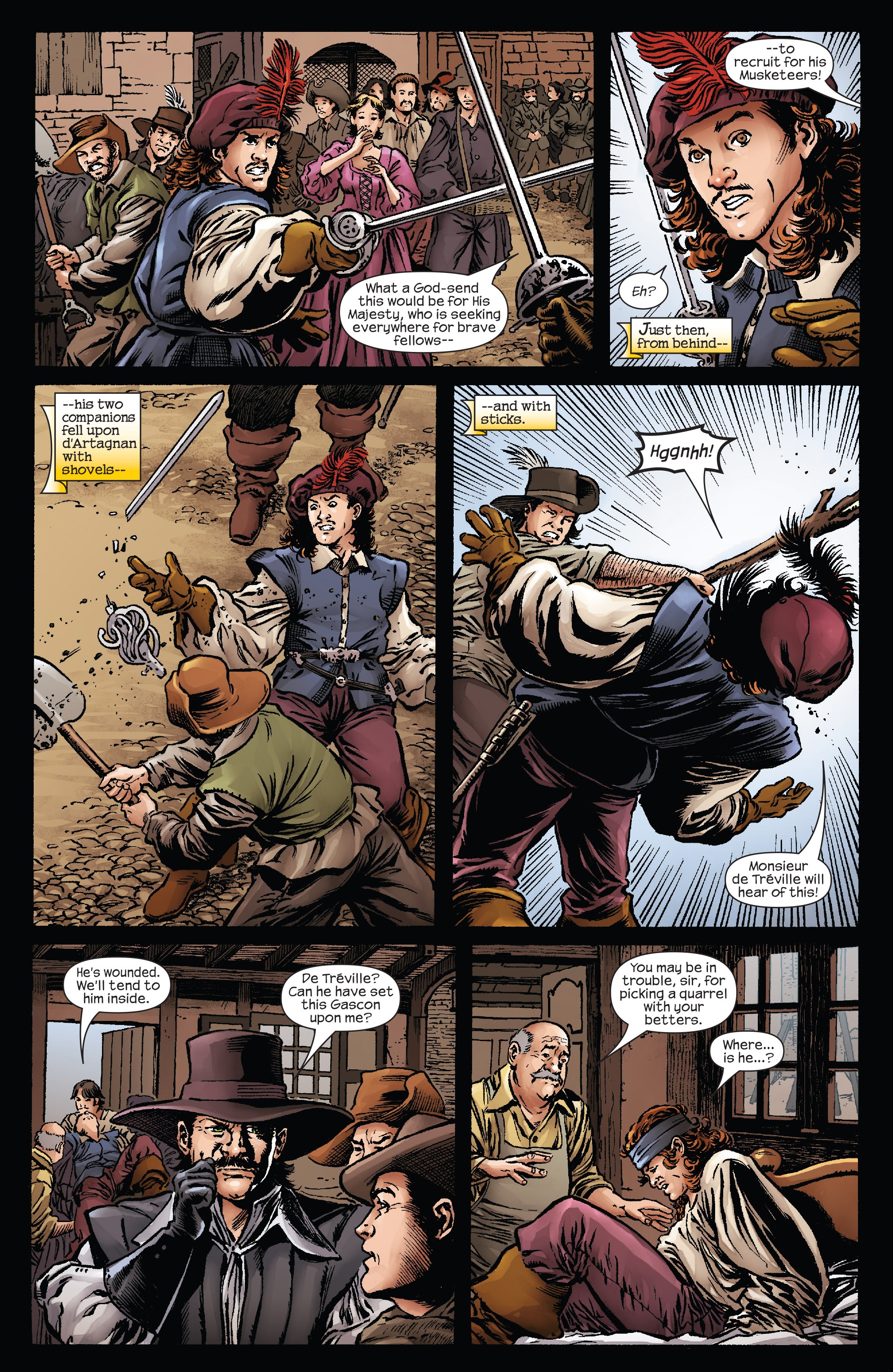 Read online Marvel Illustrated: The Three Musketeers comic -  Issue #1 - 5