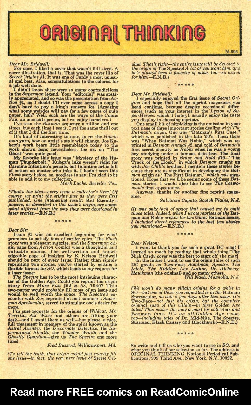 Read online Secret Origins (1973) comic -  Issue #4 - 33