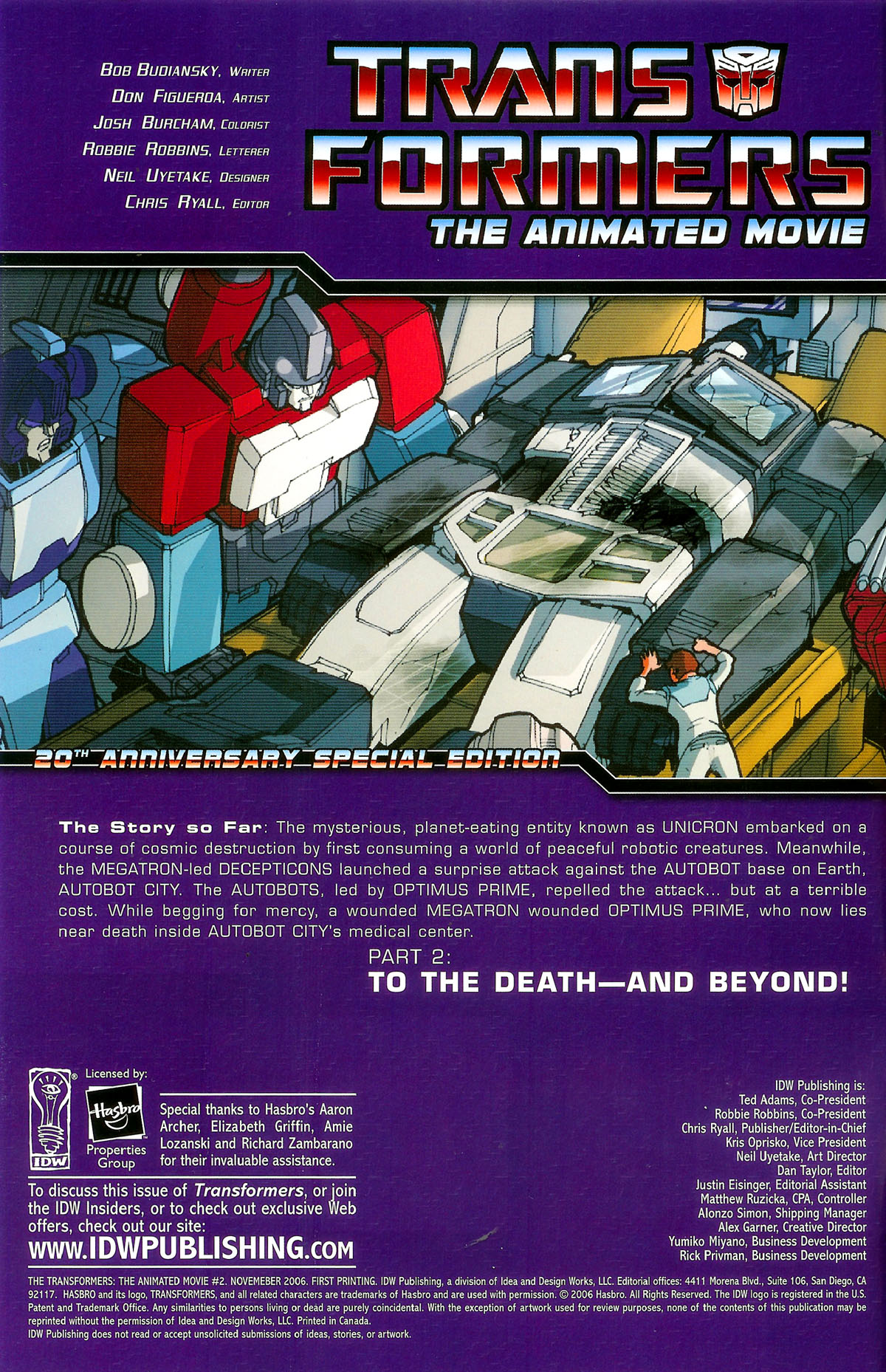 Read online The Transformers: The Animated Movie comic -  Issue #2 - 2