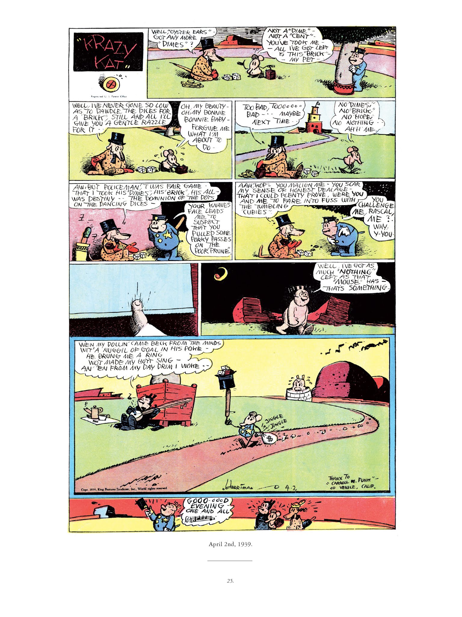 Read online Krazy & Ignatz comic -  Issue # TPB 11 - 25