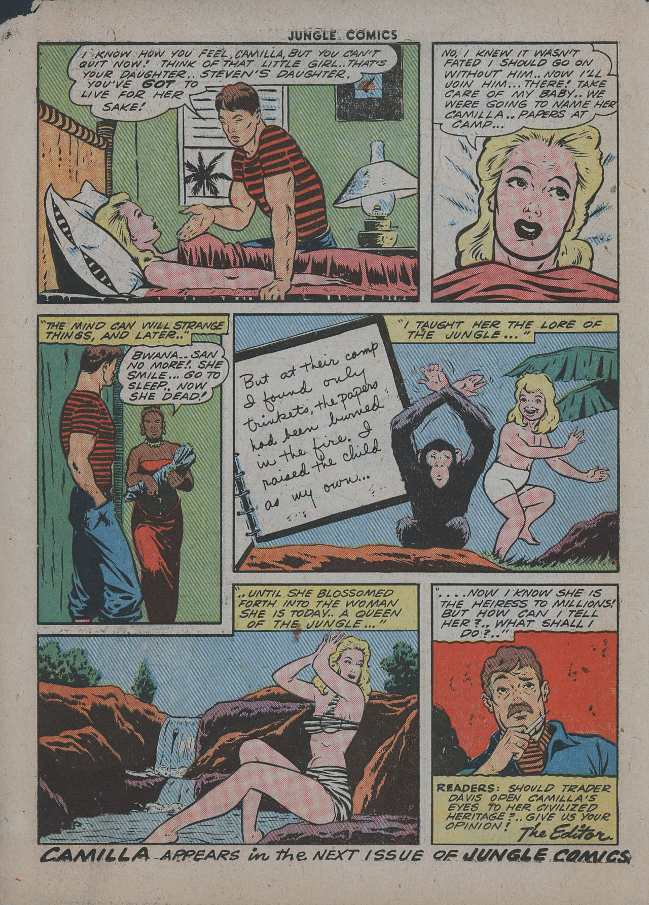 Read online Jungle Comics comic -  Issue #48 - 58