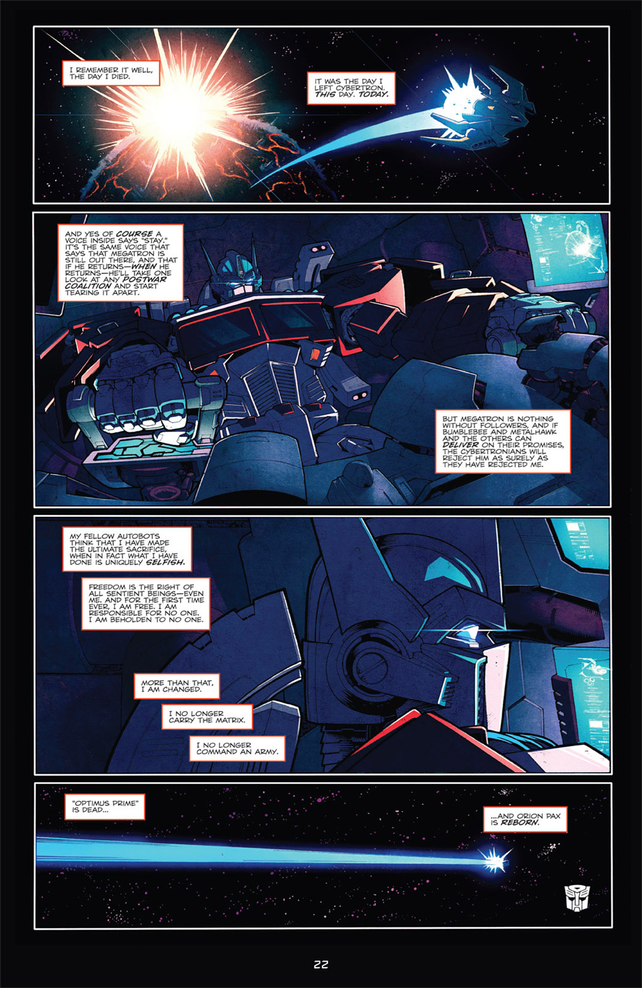 Read online The Transformers: Death of Optimus Prime comic -  Issue # Full - 27