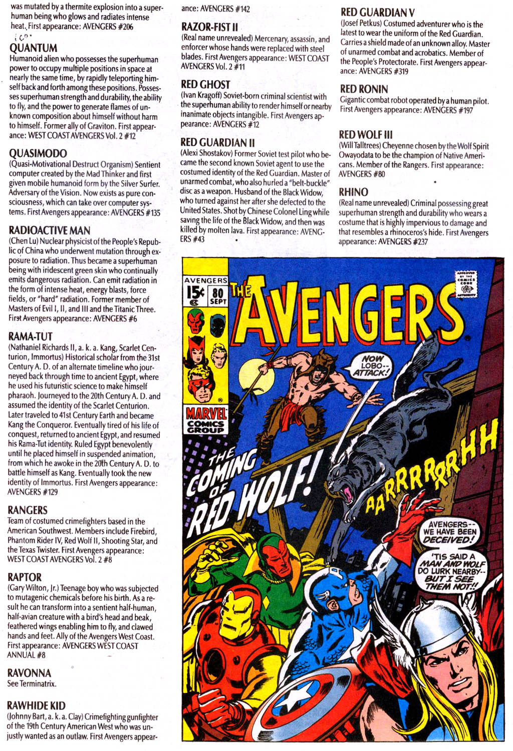 Read online The Avengers Log comic -  Issue # Full - 42