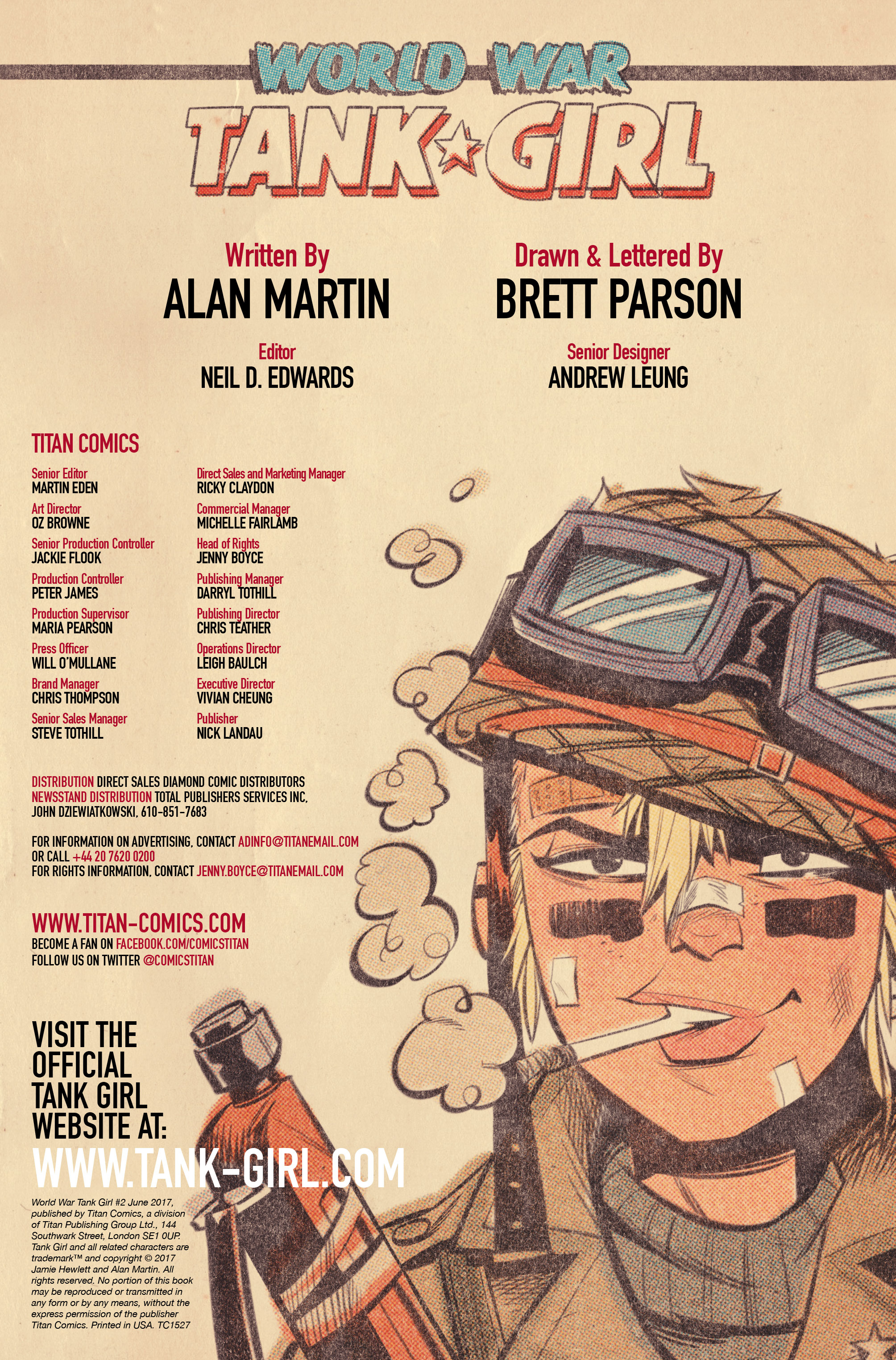 Read online Tank Girl: World War Tank Girl comic -  Issue #2 - 2