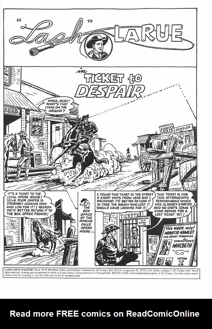 Read online Lash LaRue Western comic -  Issue #2 - 3