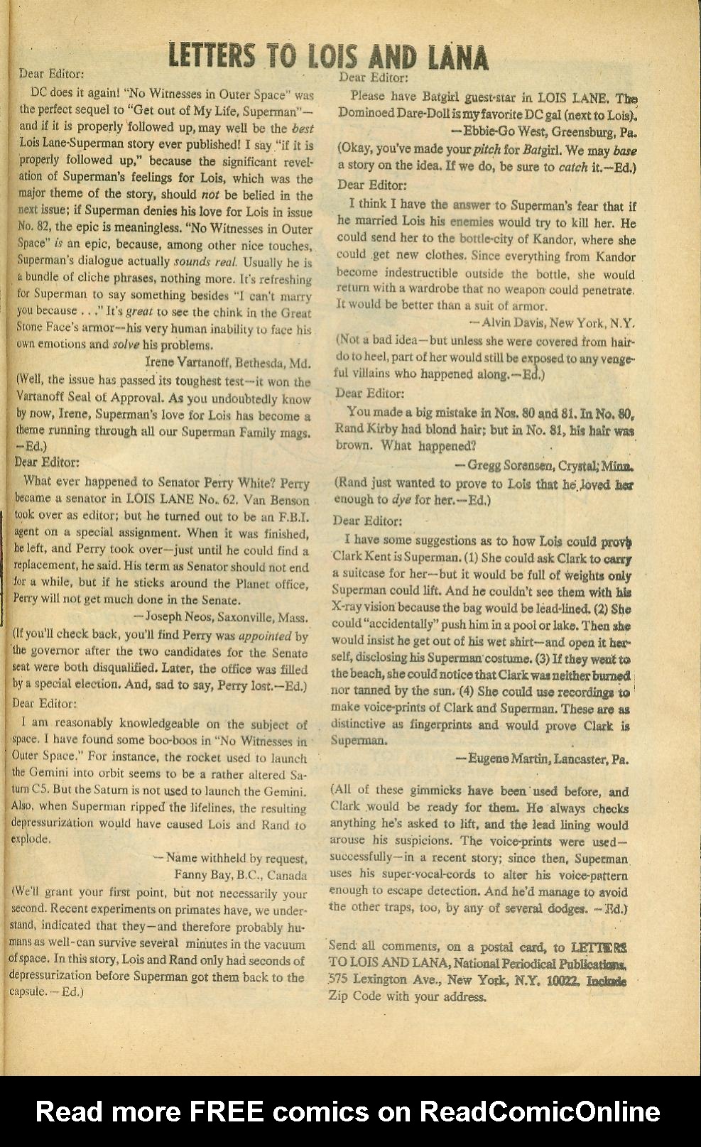 Read online Superman's Girl Friend, Lois Lane comic -  Issue #84 - 33