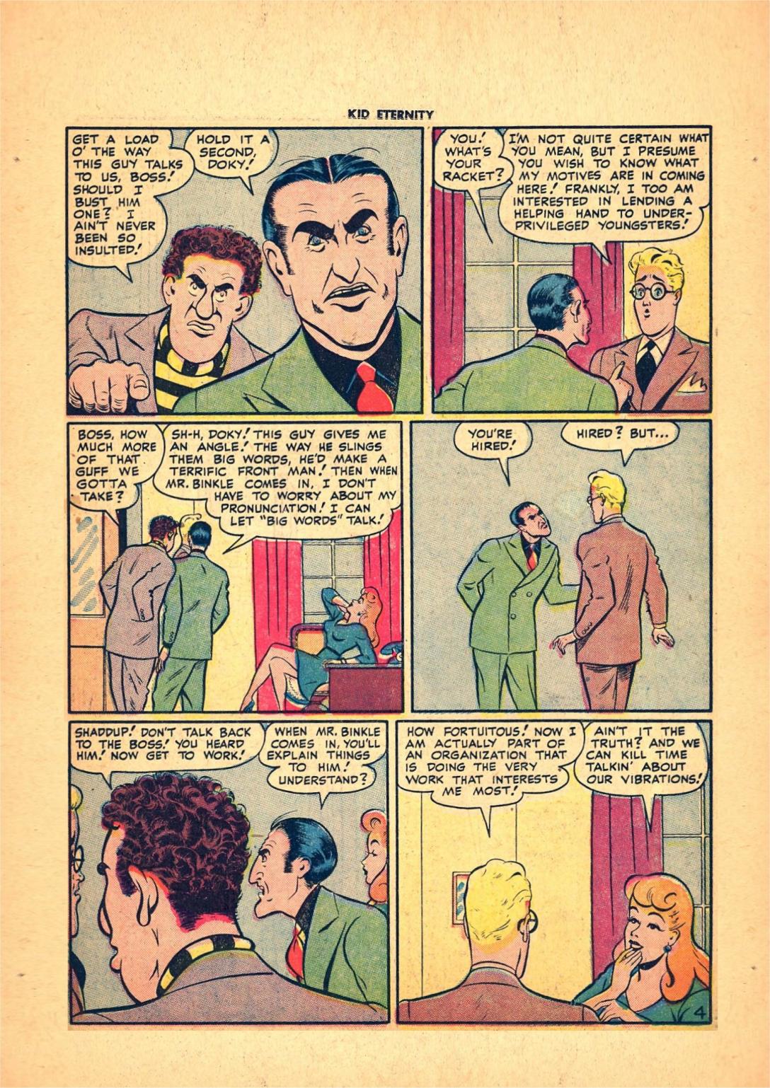 Read online Kid Eternity (1946) comic -  Issue #7 - 29