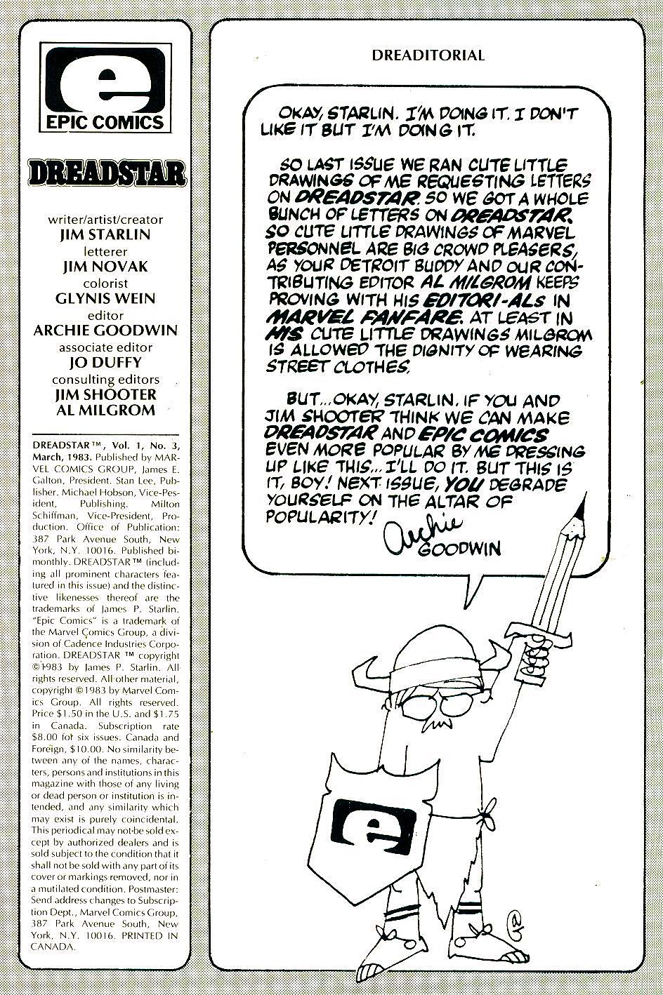 Read online Dreadstar comic -  Issue #3 - 2