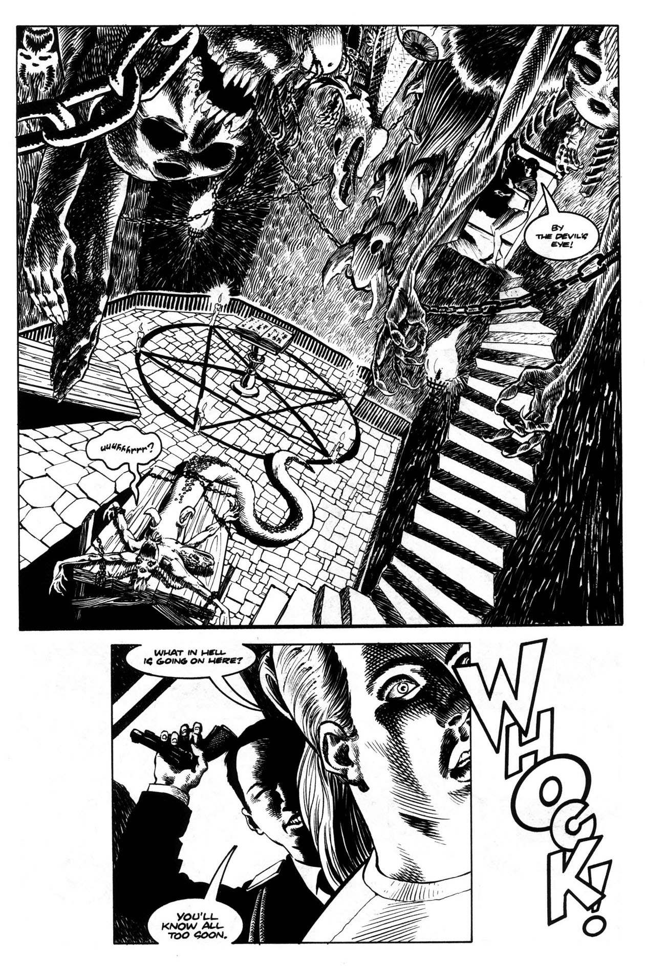 Read online Warrior Nun: Black & White comic -  Issue #6 - 10