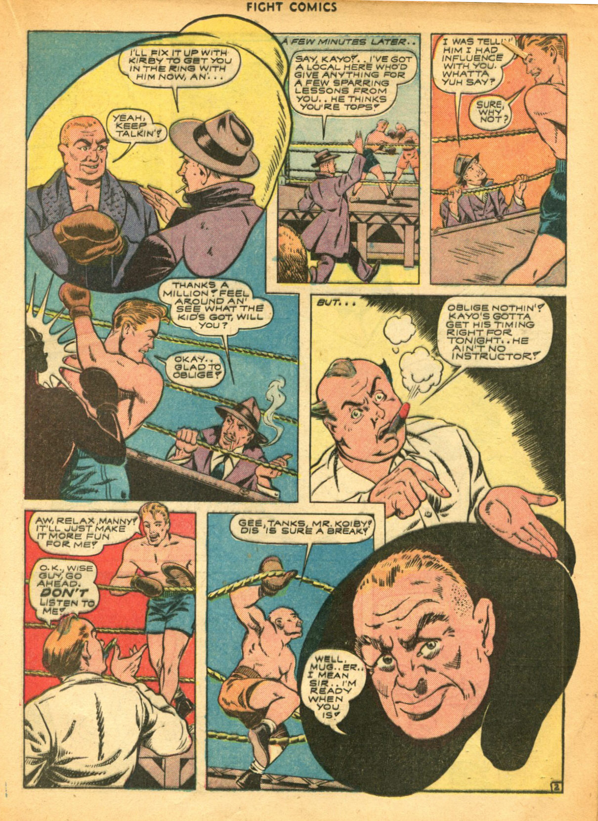 Read online Fight Comics comic -  Issue #28 - 31