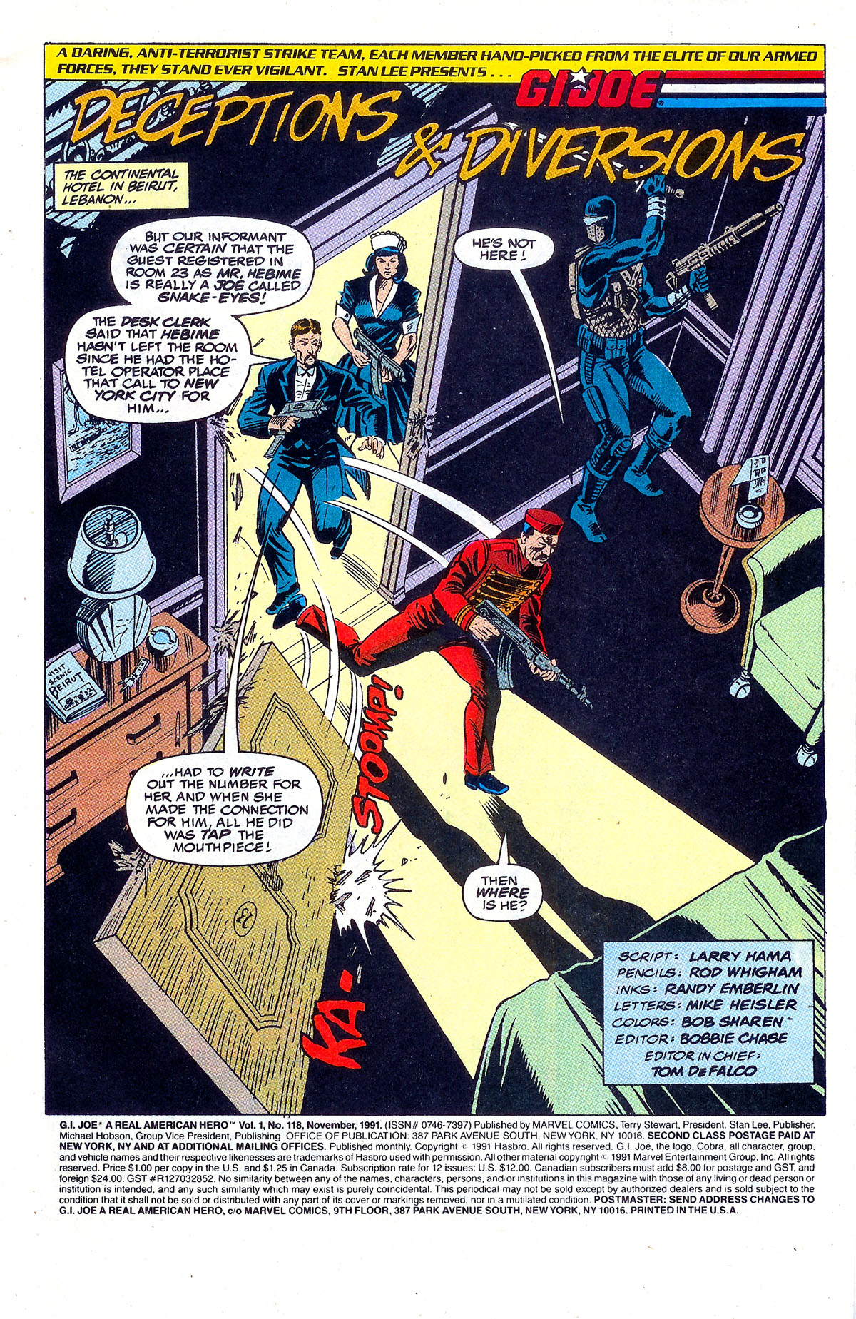 Read online G.I. Joe: A Real American Hero comic -  Issue #118 - 2