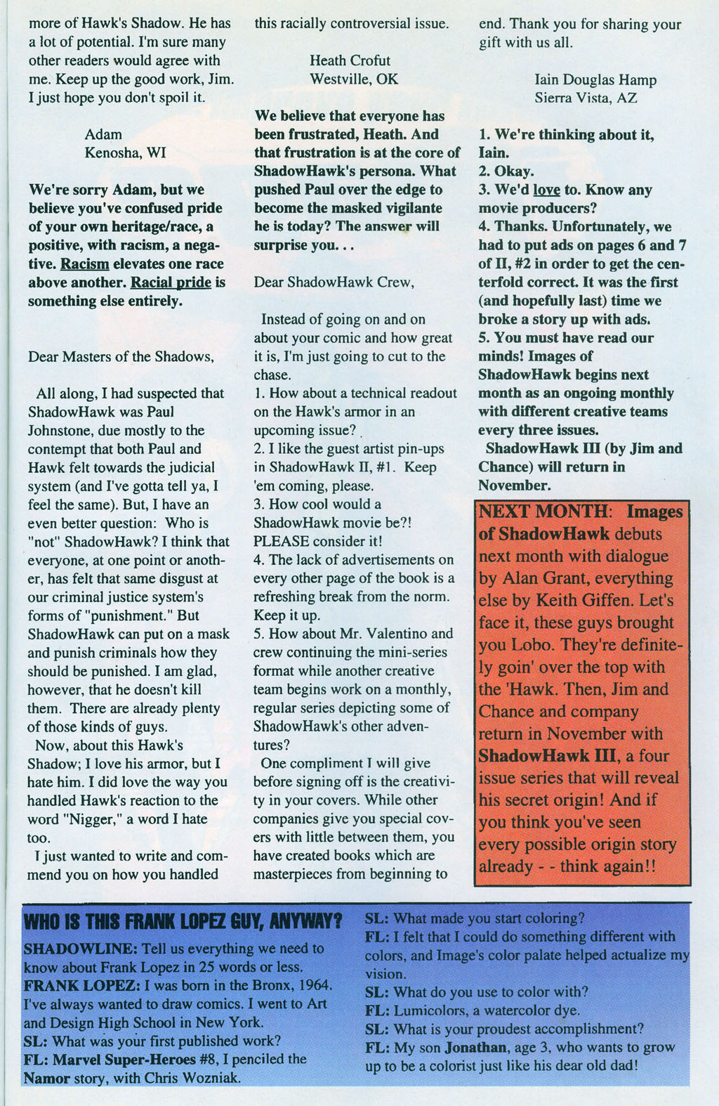 Read online ShadowHawk comic -  Issue #7 - 34