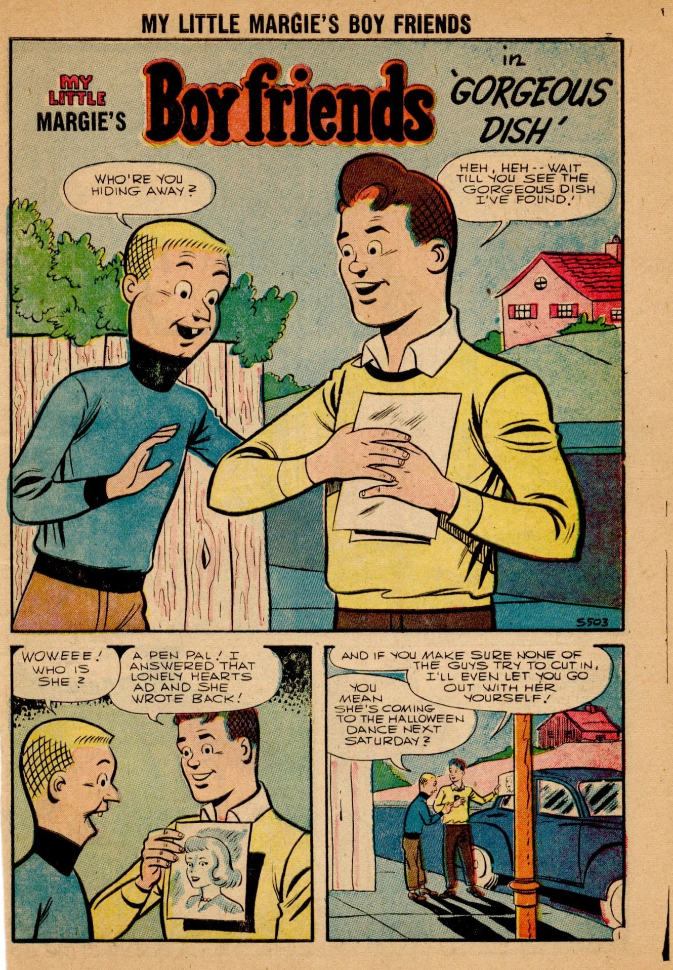 Read online My Little Margie's Boy Friends comic -  Issue #5 - 7