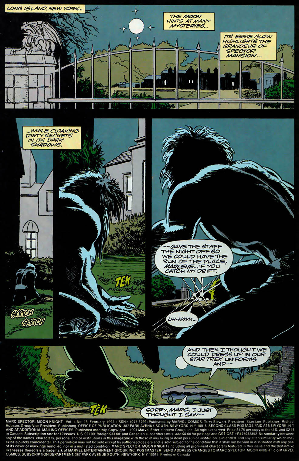 Read online Marc Spector: Moon Knight comic -  Issue #35 - 2