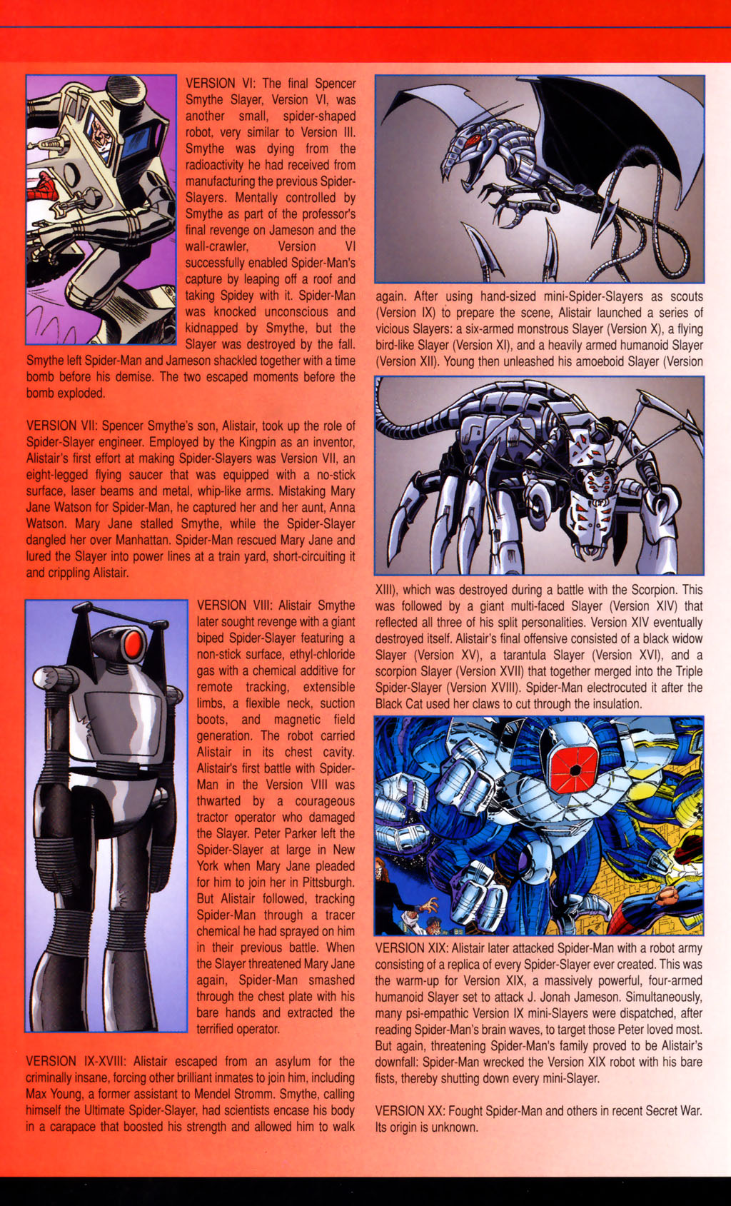 Read online Official Handbook of the Marvel Universe: Spider-Man 2005 comic -  Issue # Full - 42