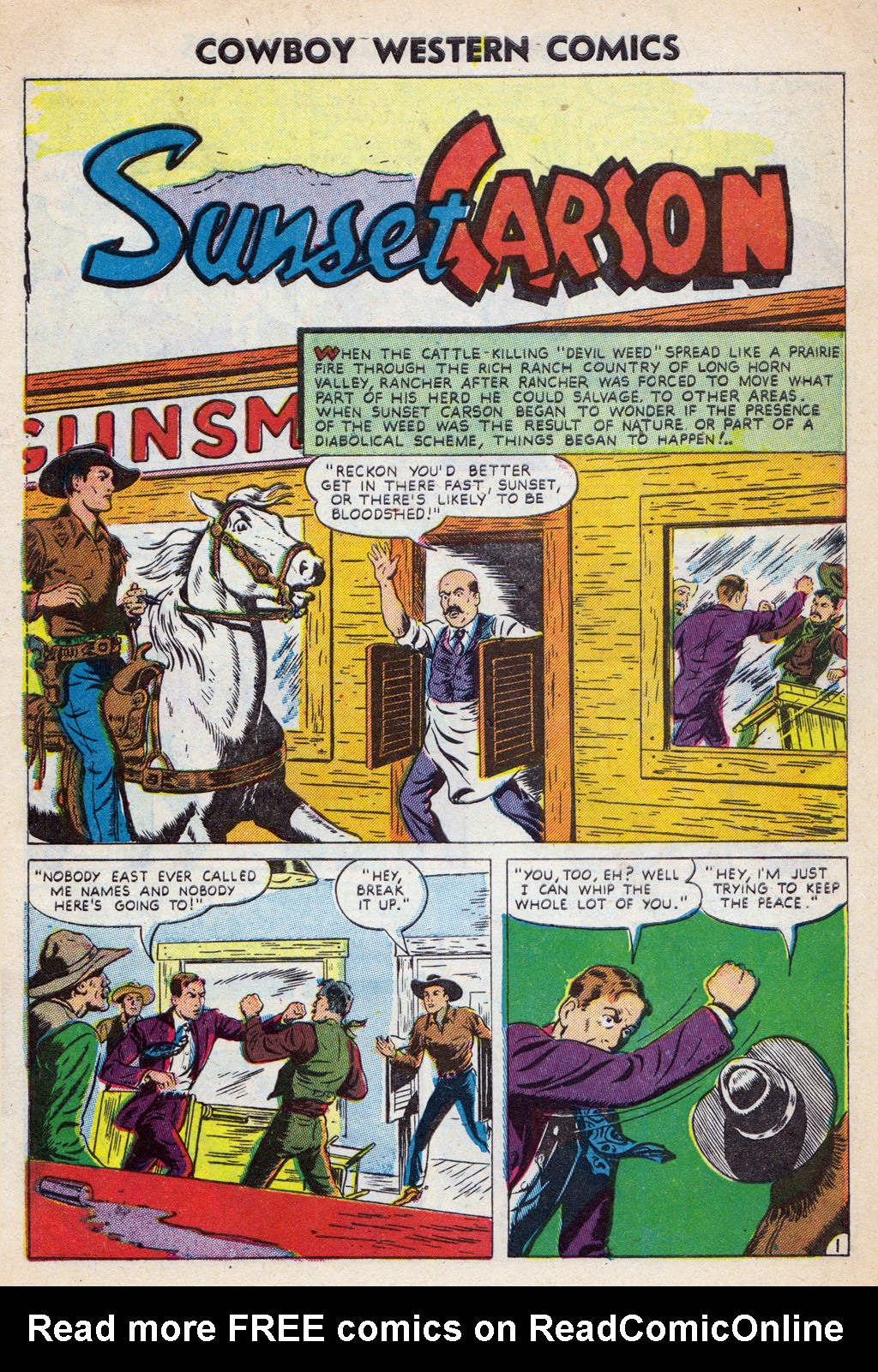 Read online Cowboy Western Comics (1948) comic -  Issue #35 - 3