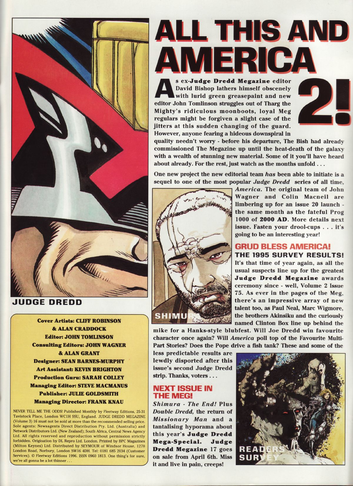 Read online Judge Dredd Megazine (vol. 3) comic -  Issue #16 - 2