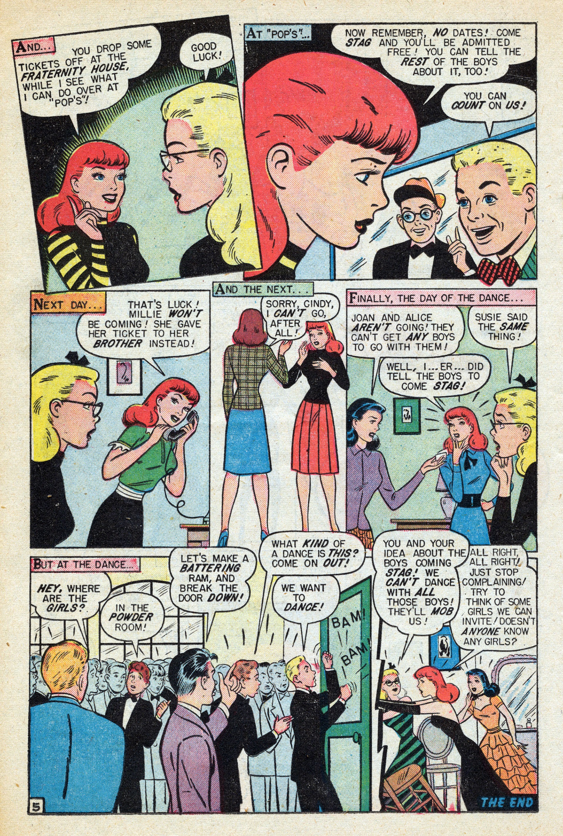 Read online Mitzi's Boy Friend comic -  Issue #5 - 22