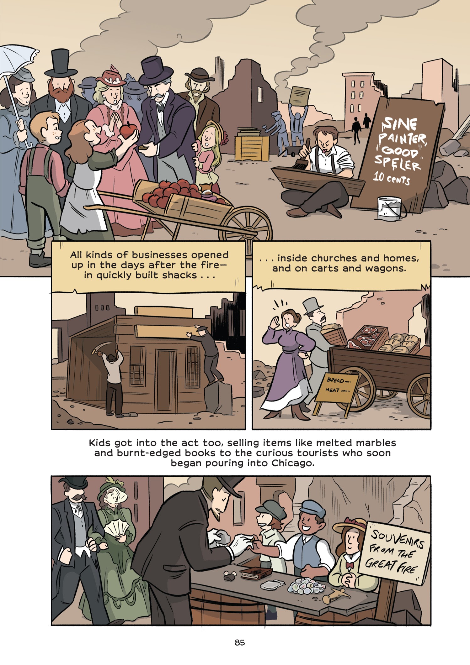 Read online History Comics comic -  Issue # The Great Chicago Fire: Rising From the Ashes - 94