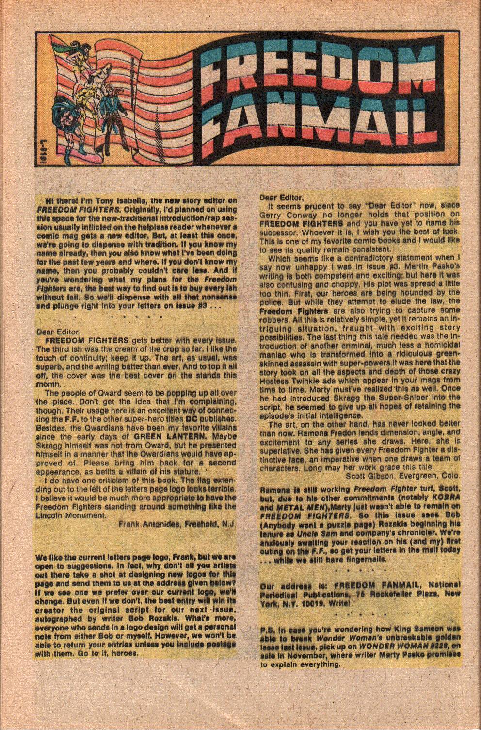 Read online Freedom Fighters (1976) comic -  Issue #5 - 32