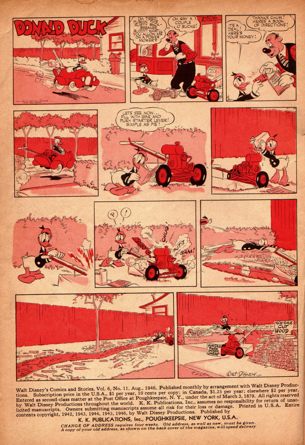 Read online Walt Disney's Comics and Stories comic -  Issue #71 - 2