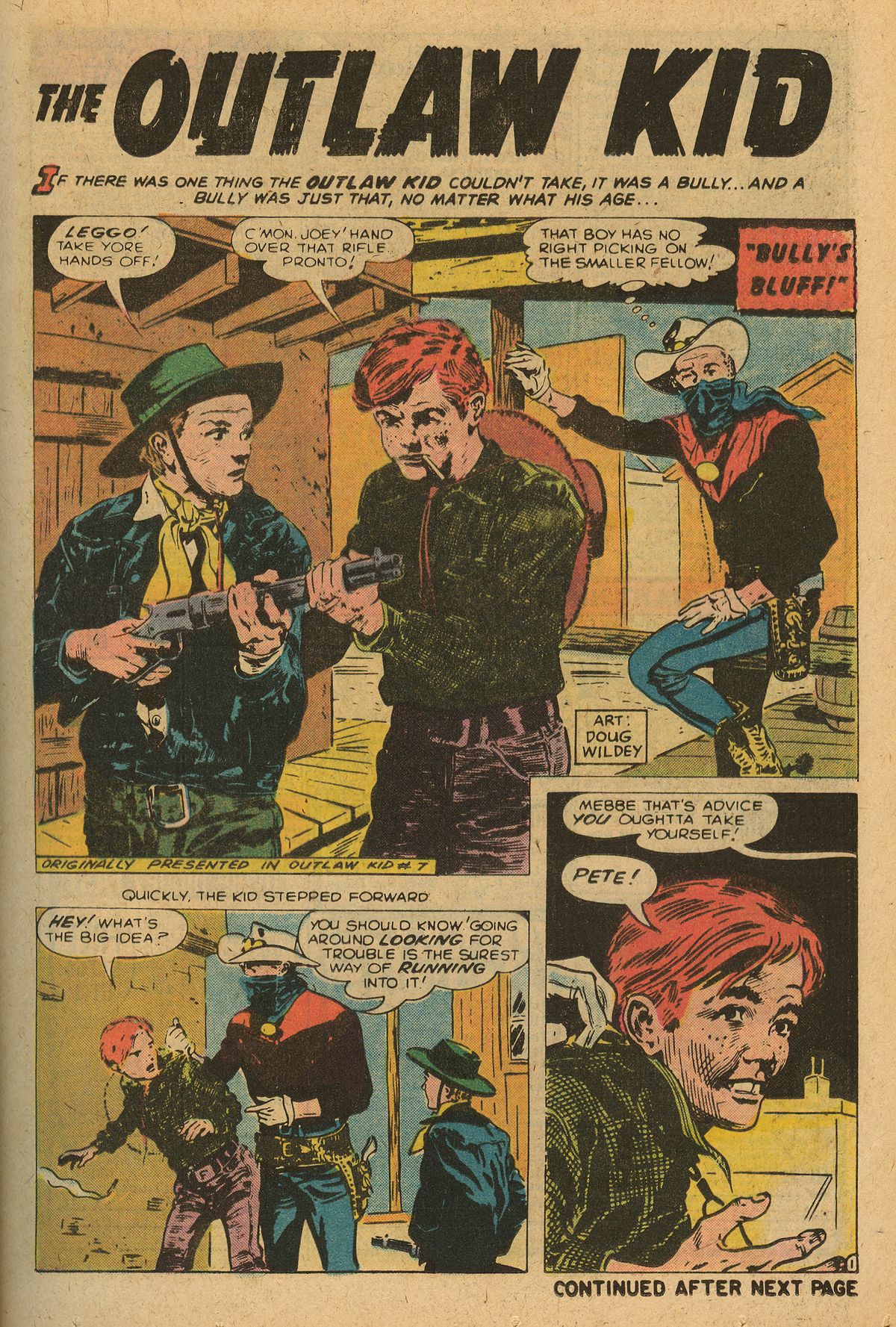 Read online The Outlaw Kid (1970) comic -  Issue #25 - 13