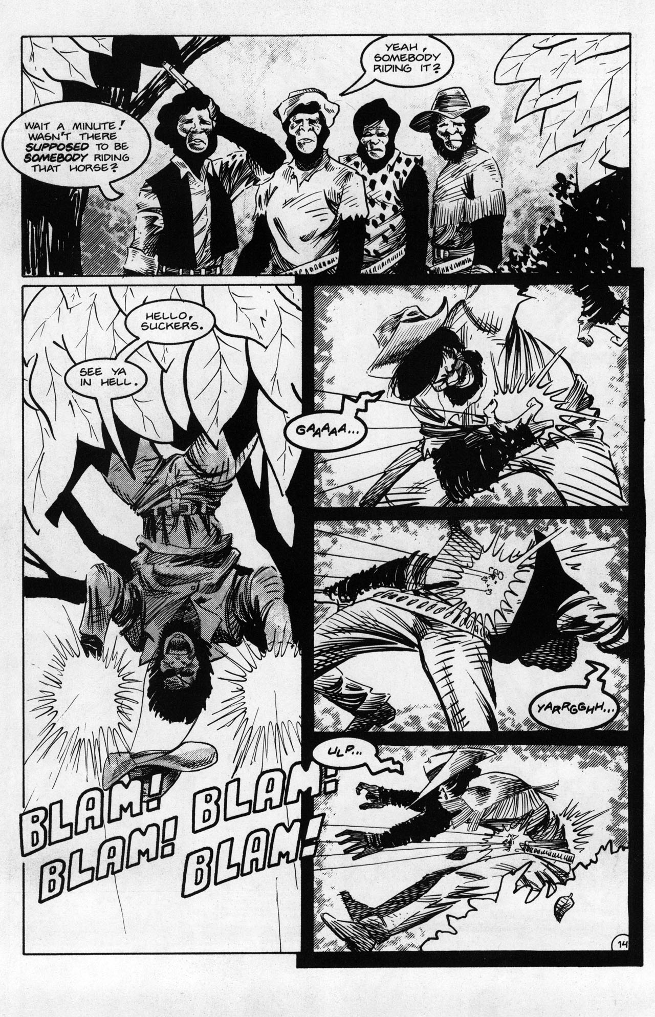 Read online Planet of the Apes (1990) comic -  Issue #20 - 16
