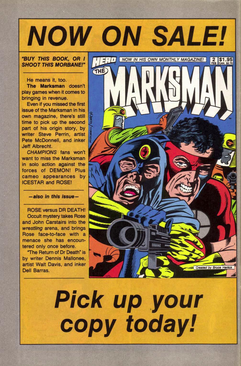 Read online Champions (1987) comic -  Issue #6 - 32