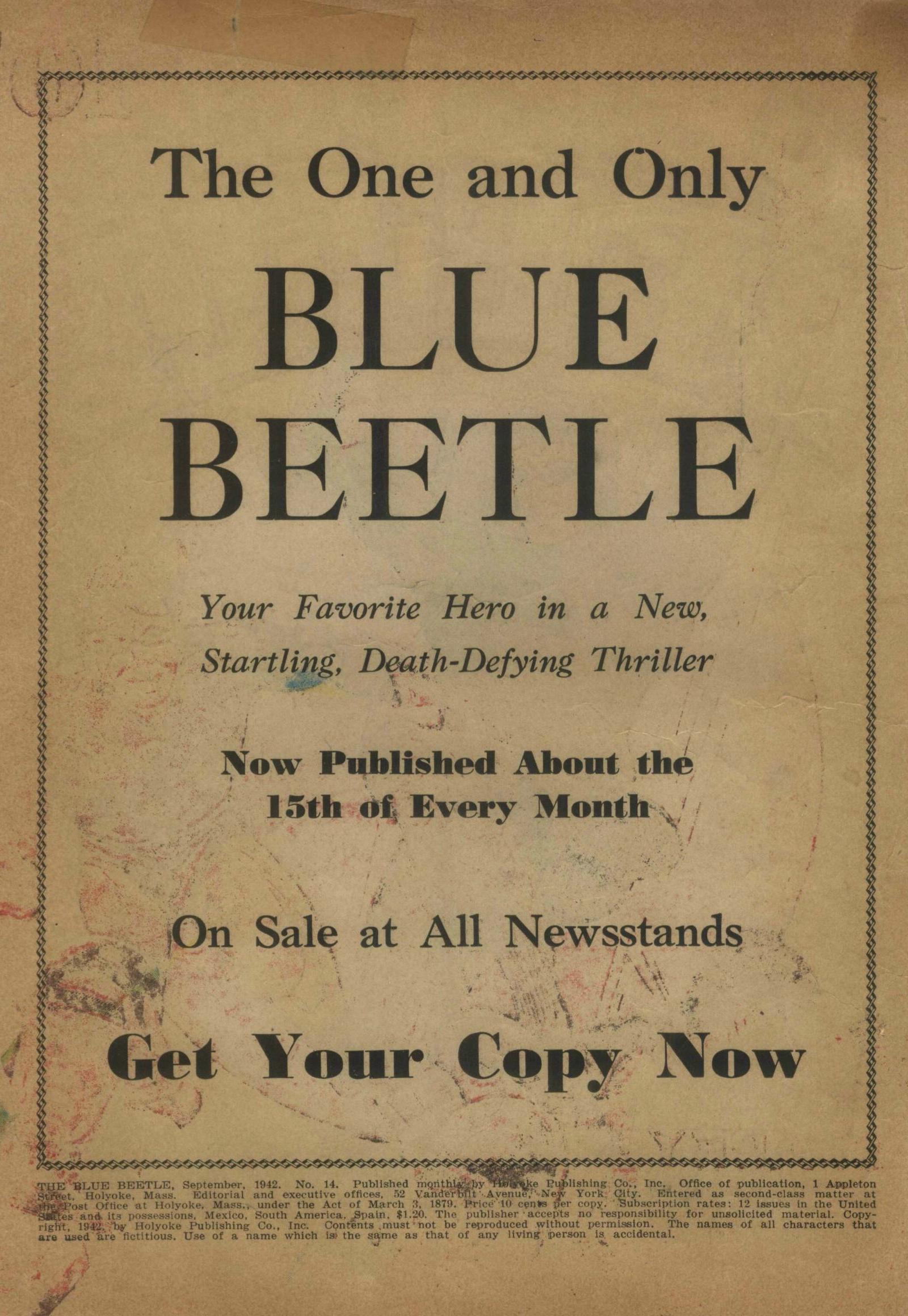 Read online The Blue Beetle comic -  Issue #14 - 2