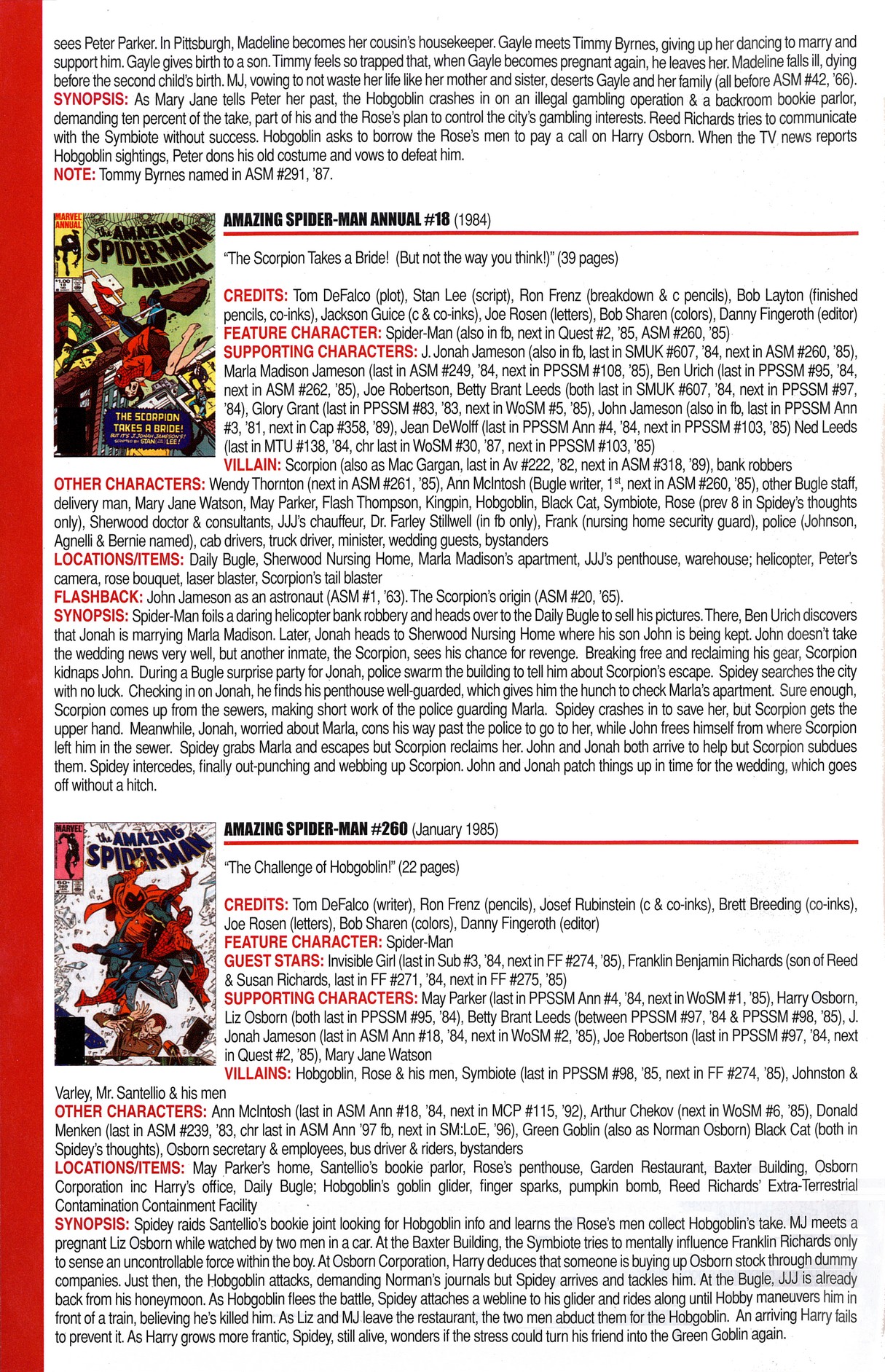 Read online Official Index to the Marvel Universe comic -  Issue #6 - 10