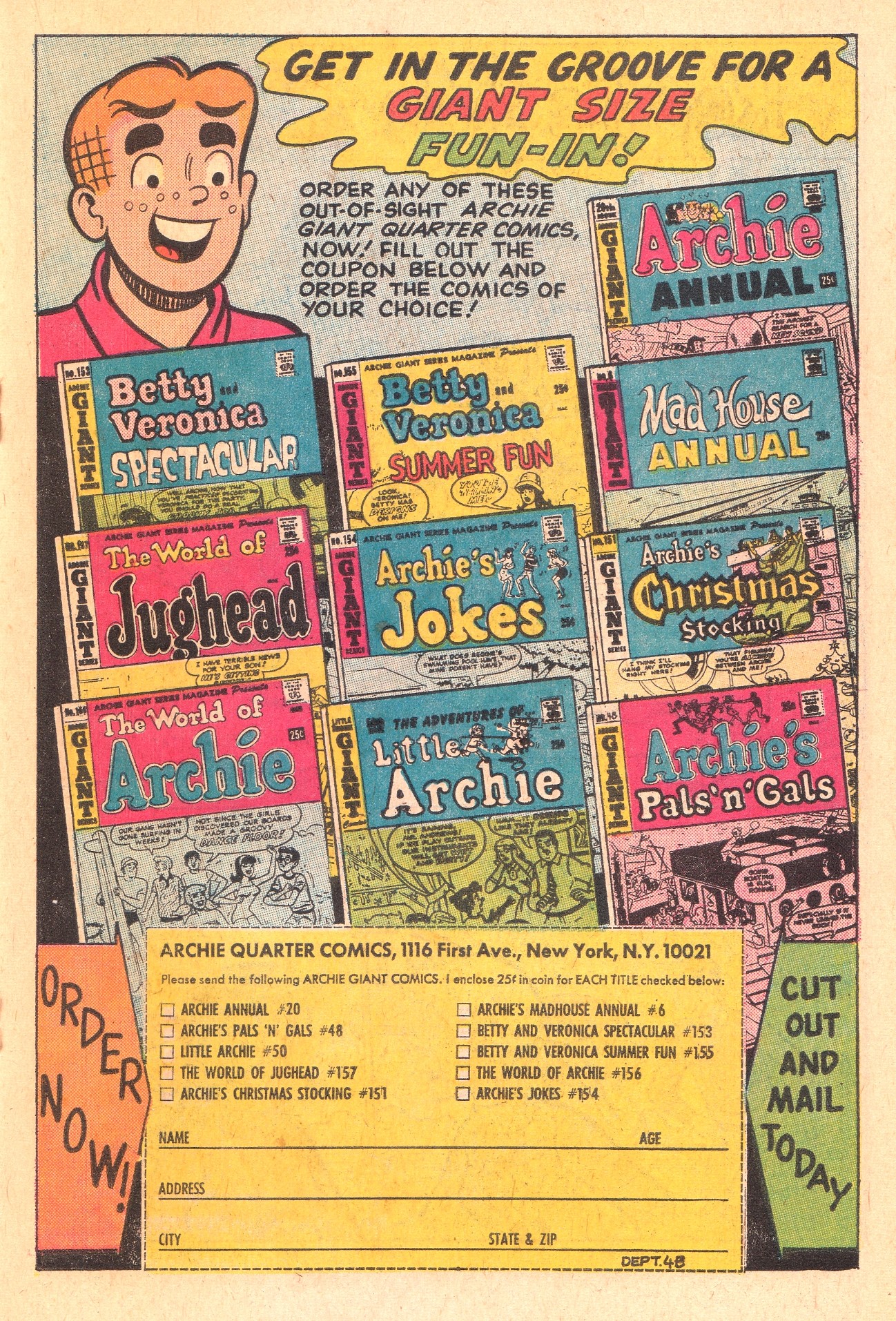 Read online Reggie and Me (1966) comic -  Issue #32 - 19
