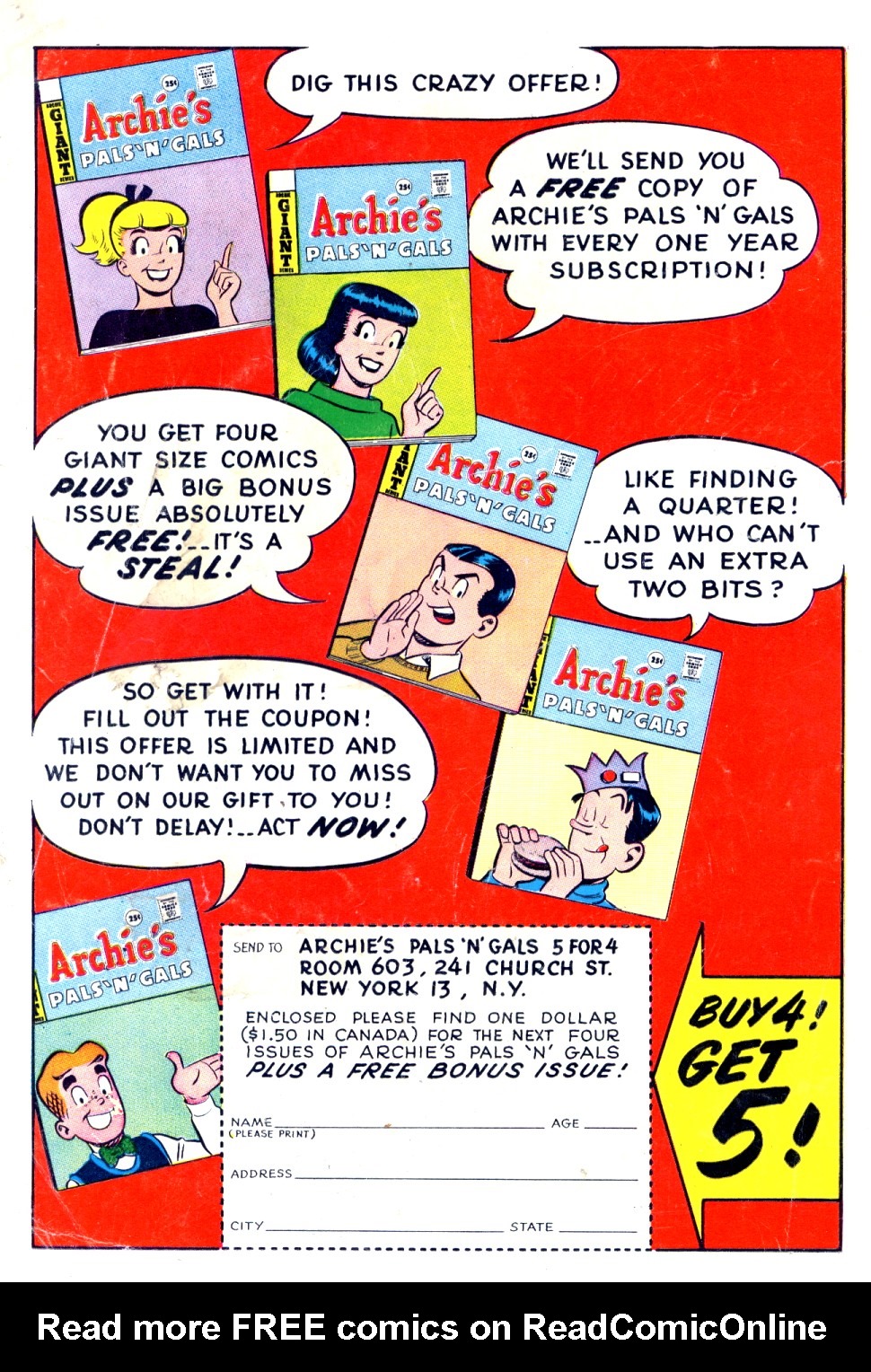 Read online Archie's Madhouse comic -  Issue #44 - 36