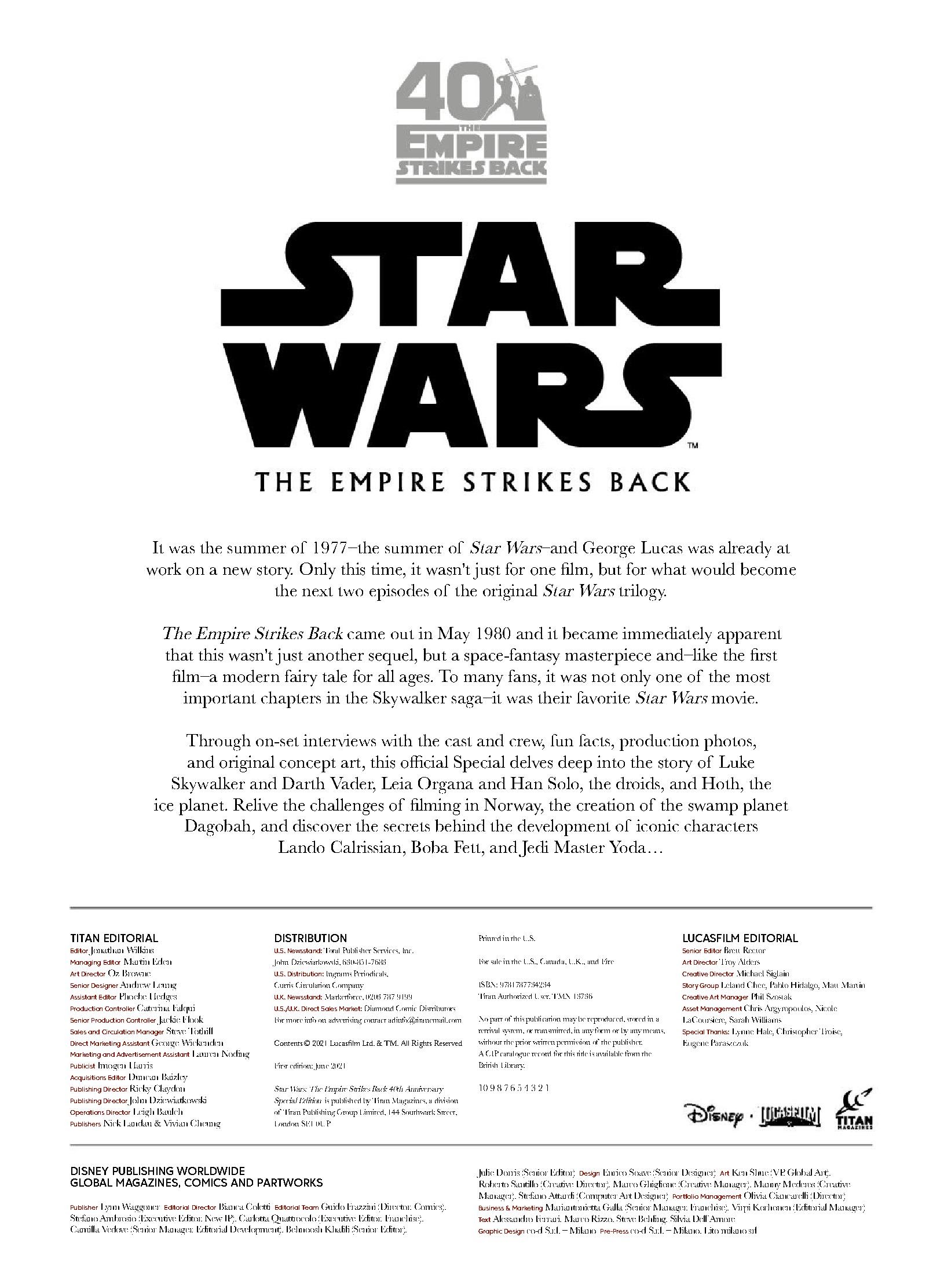 Read online Star Wars: The Empire Strikes Back: 40th Anniversary Special Book comic -  Issue # TPB - 3