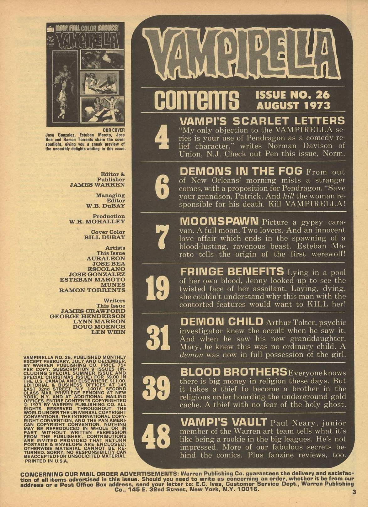 Read online Vampirella (1969) comic -  Issue #26 - 3