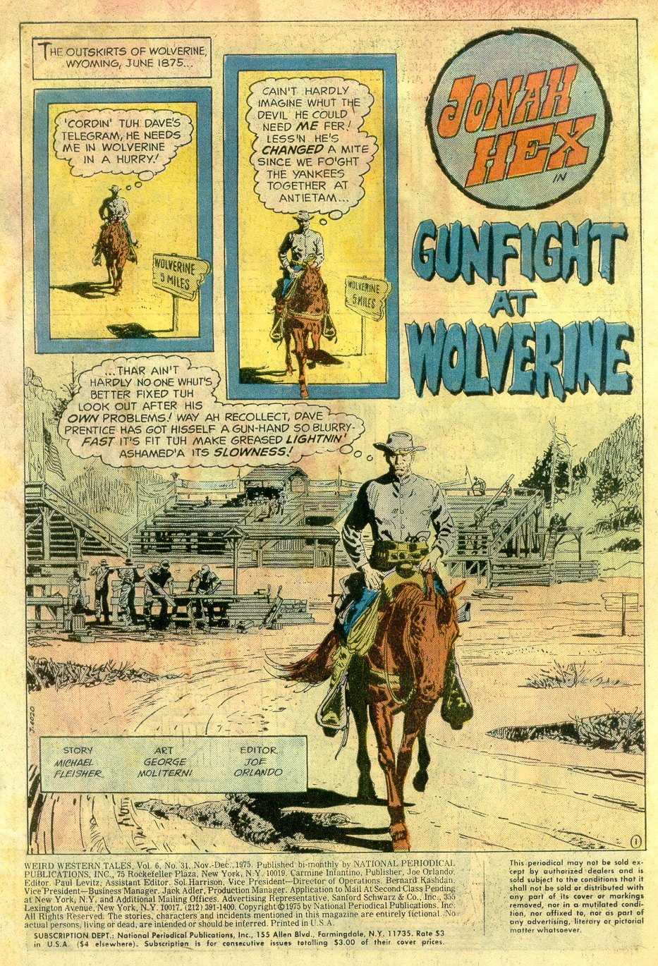 Read online Weird Western Tales (1972) comic -  Issue #31 - 2