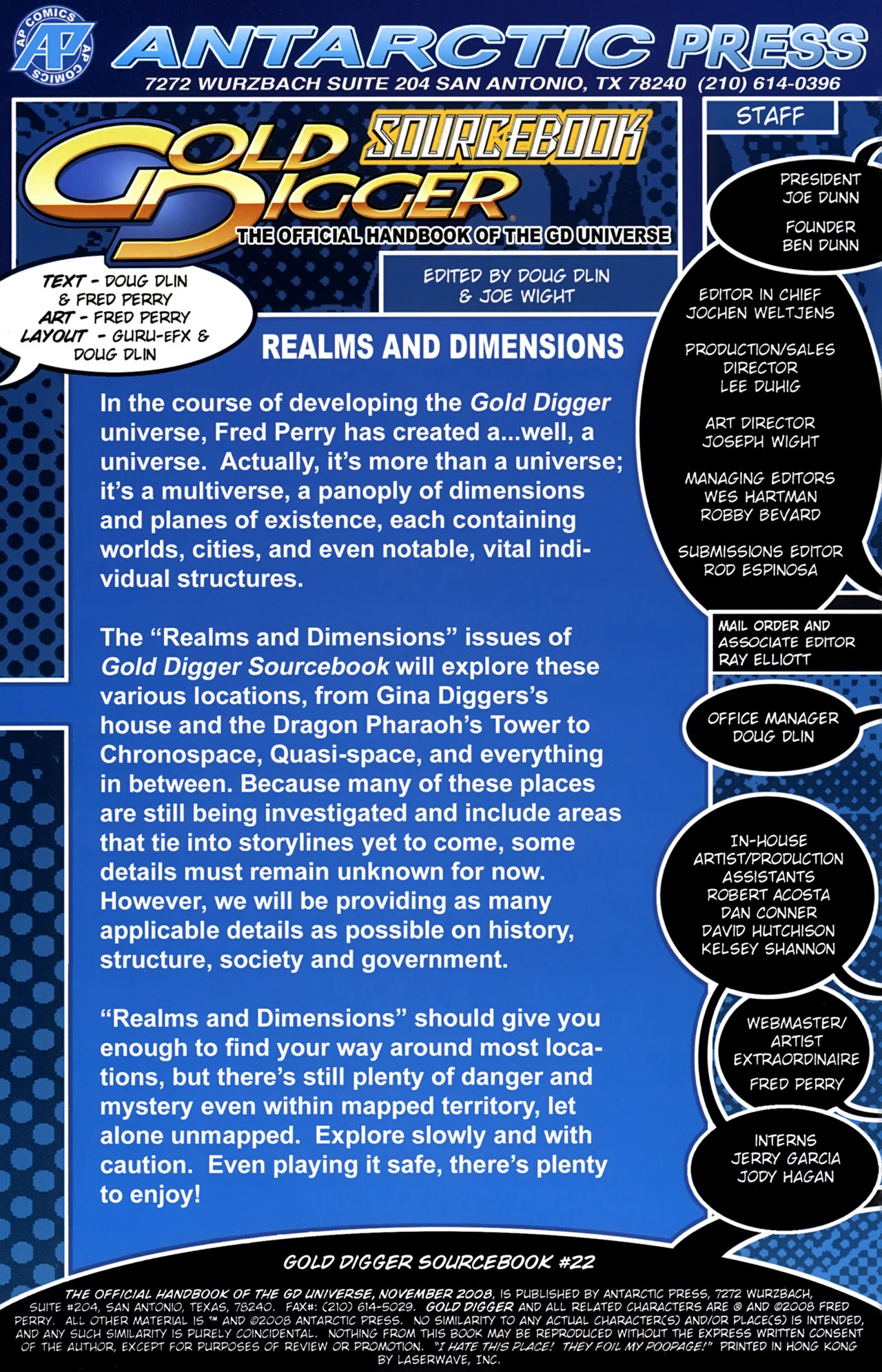 Read online Gold Digger Sourcebook: The Official Handbook of the GD Universe comic -  Issue #22 - 2