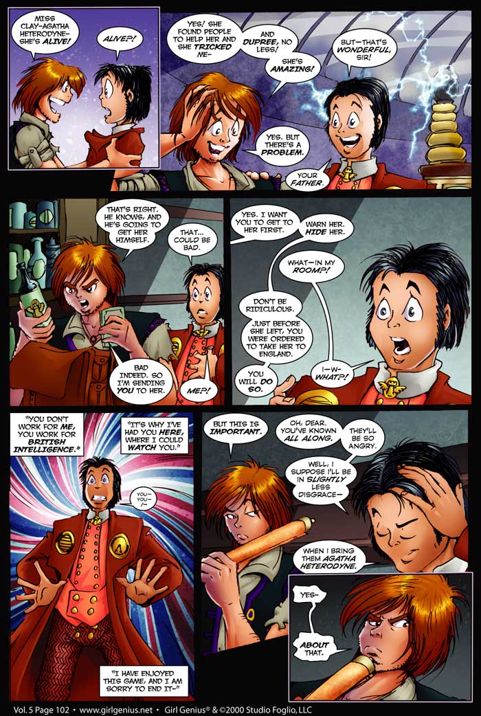 Read online Girl Genius (2002) comic -  Issue #5 - 103