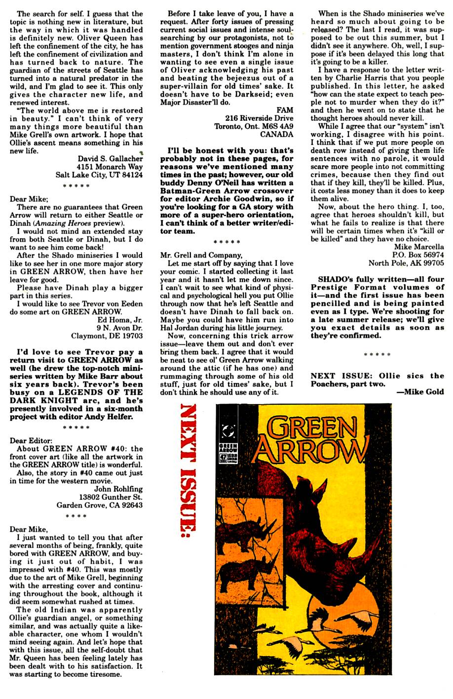 Read online Green Arrow (1988) comic -  Issue #46 - 25