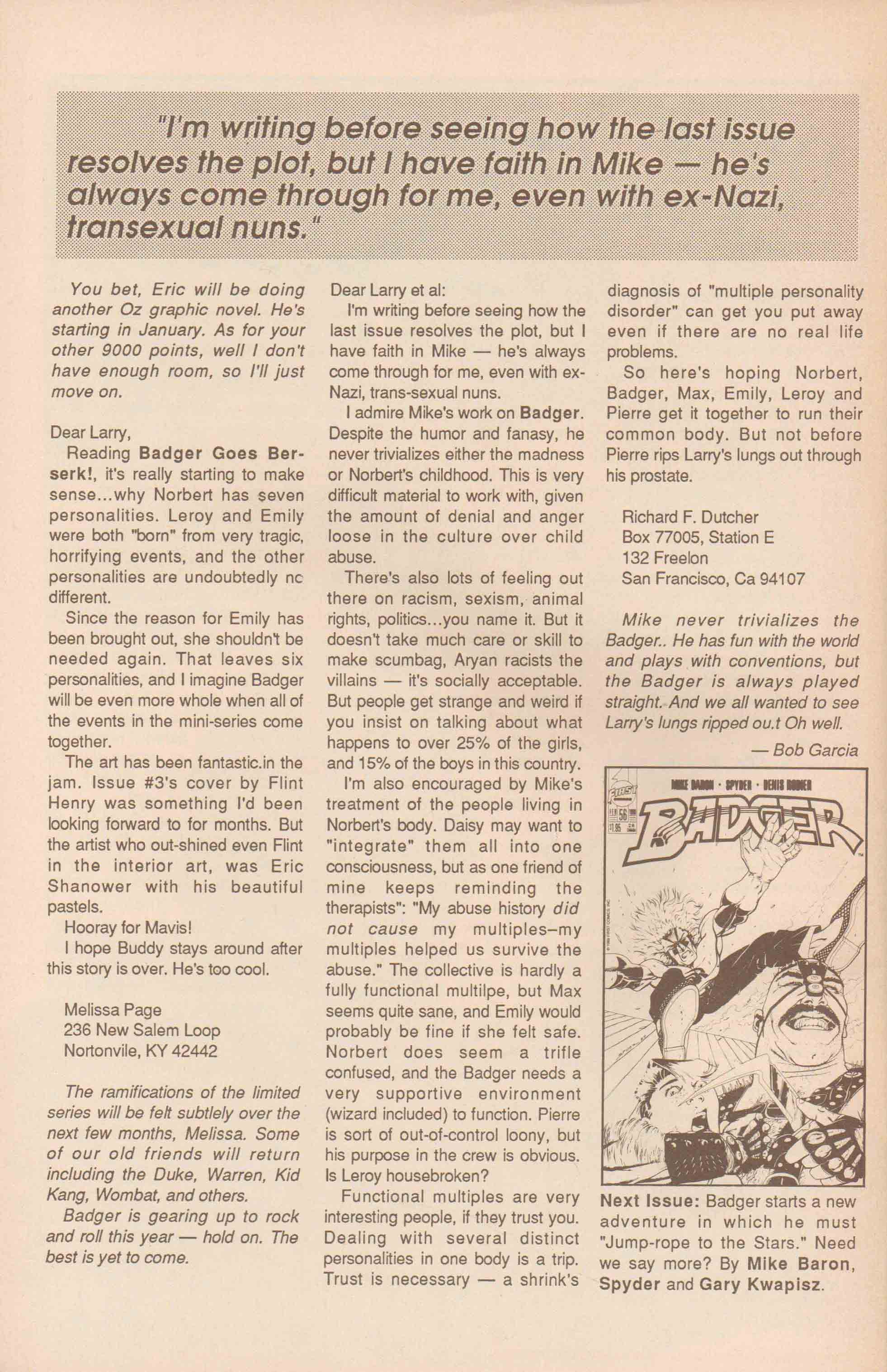 Read online The Badger comic -  Issue #55 - 33