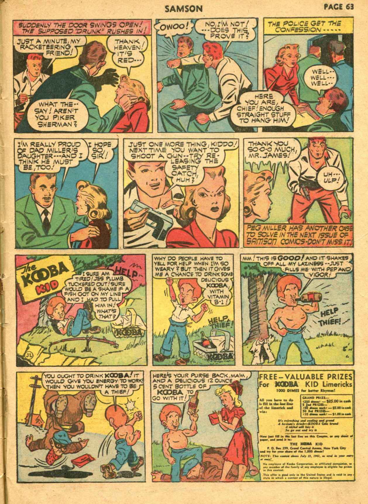 Read online Samson (1940) comic -  Issue #6 - 65