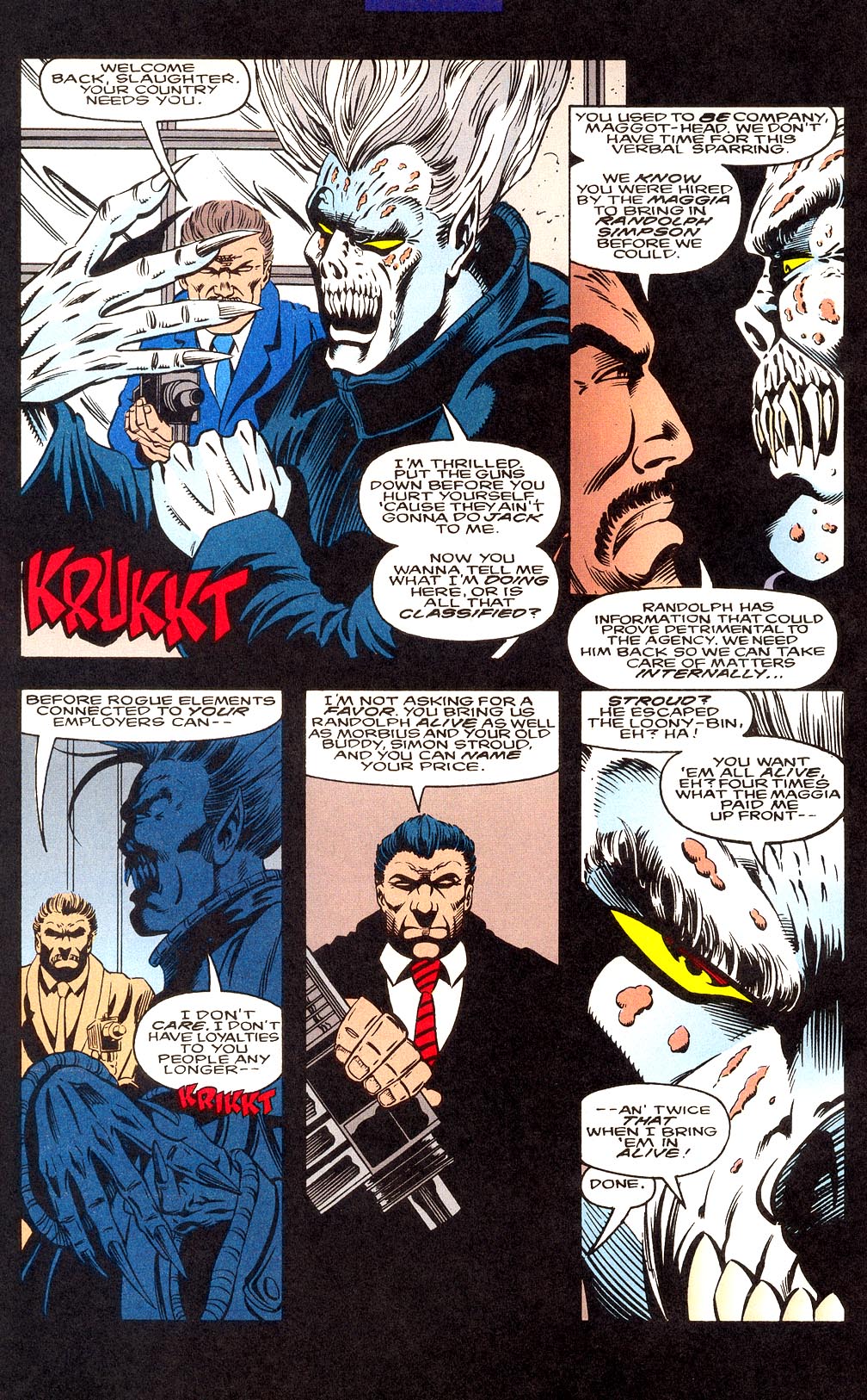 Read online Morbius: The Living Vampire (1992) comic -  Issue #22 - 16
