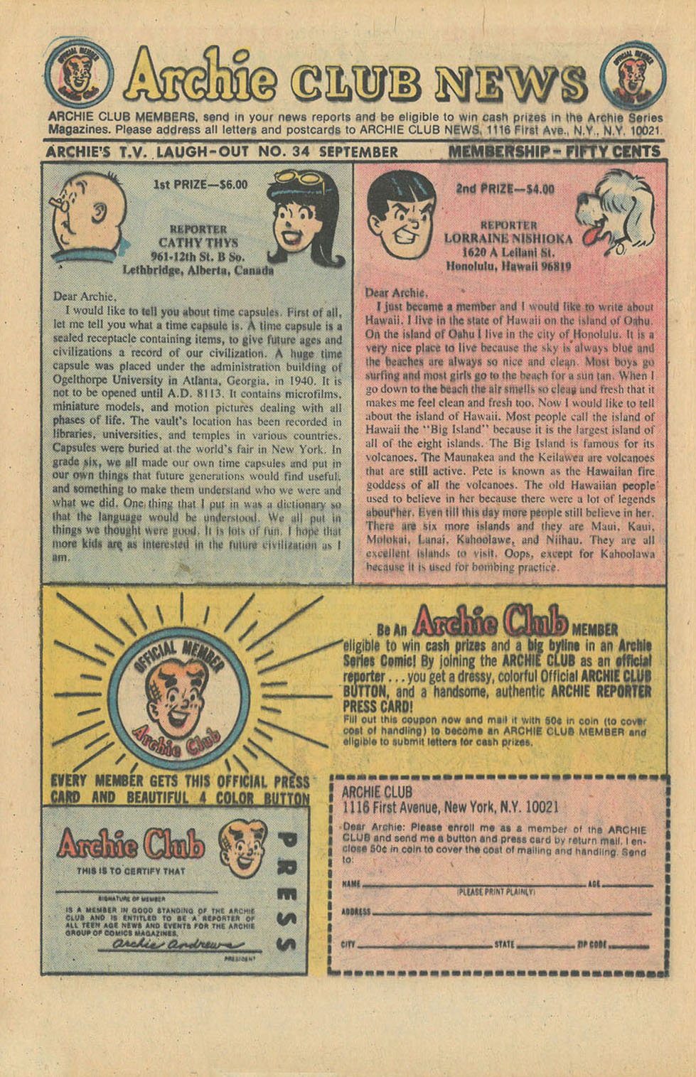 Read online Archie's TV Laugh-Out comic -  Issue #34 - 20