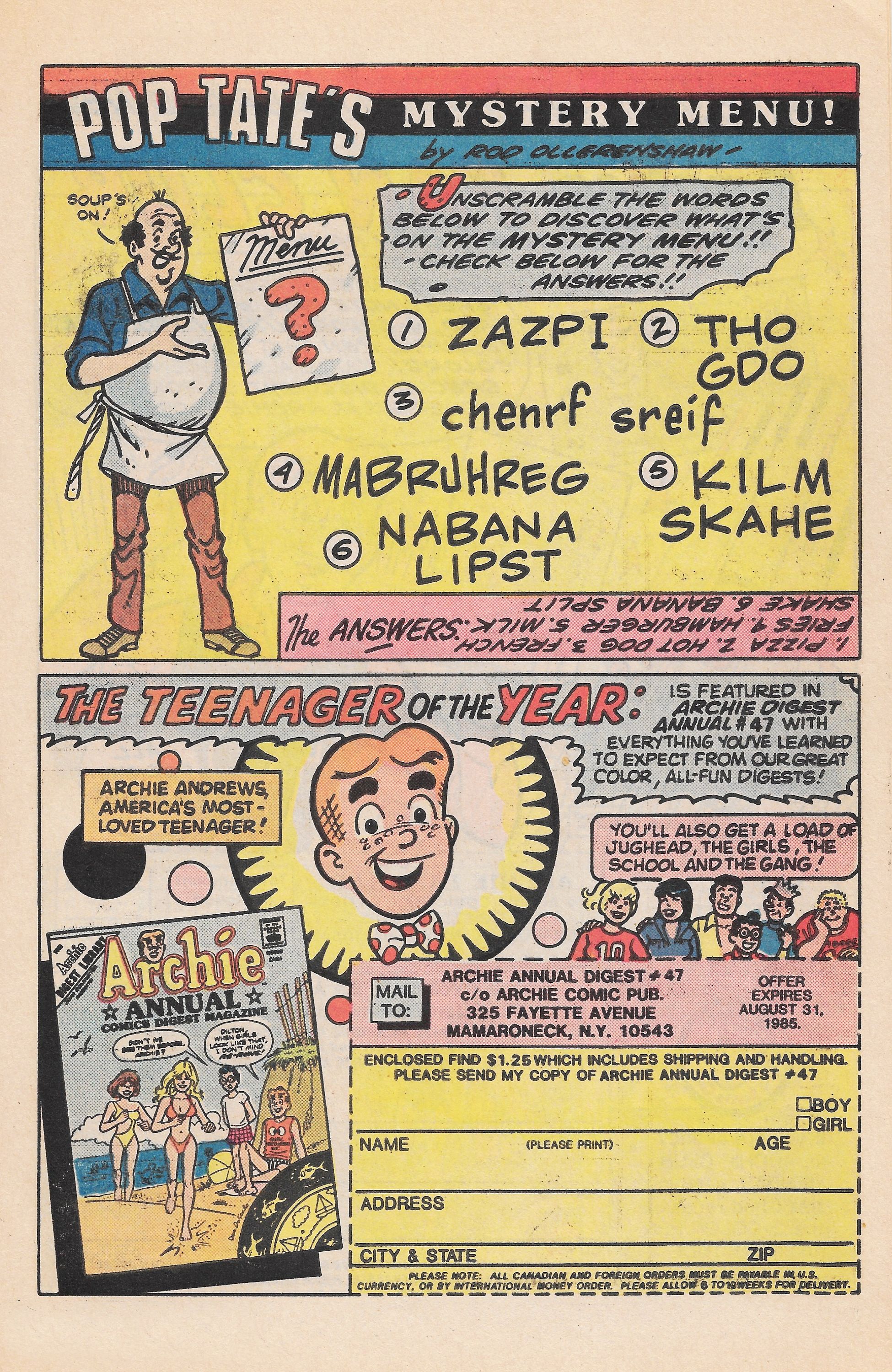 Read online Archie Giant Series Magazine comic -  Issue #550 - 27